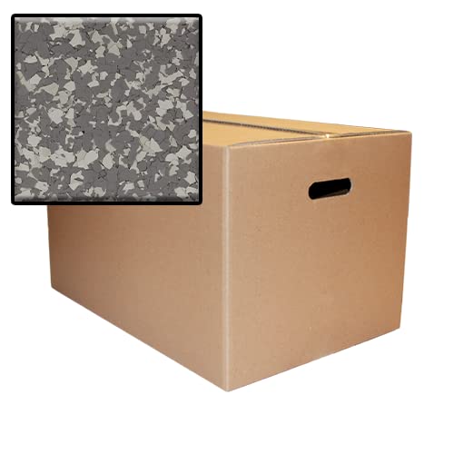 25 LB Box Epoxy Flake - River Rock (1002) for Garage Floor, Basement & Concrete Coating | Durable Decorative Flakes for DIY & Professional Use