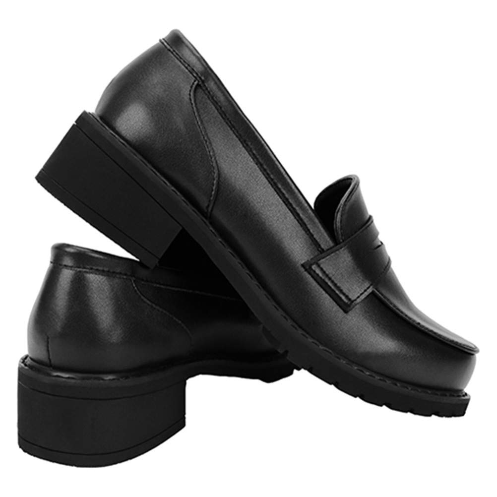 Women's Slip-On Oxford Shoes - Japanese Anime JK Uniform Dress Shoes for Cosplay & School Uniform Outfits | Perfect for Cosplay Events, School Uniform Fashion & Themed Parties