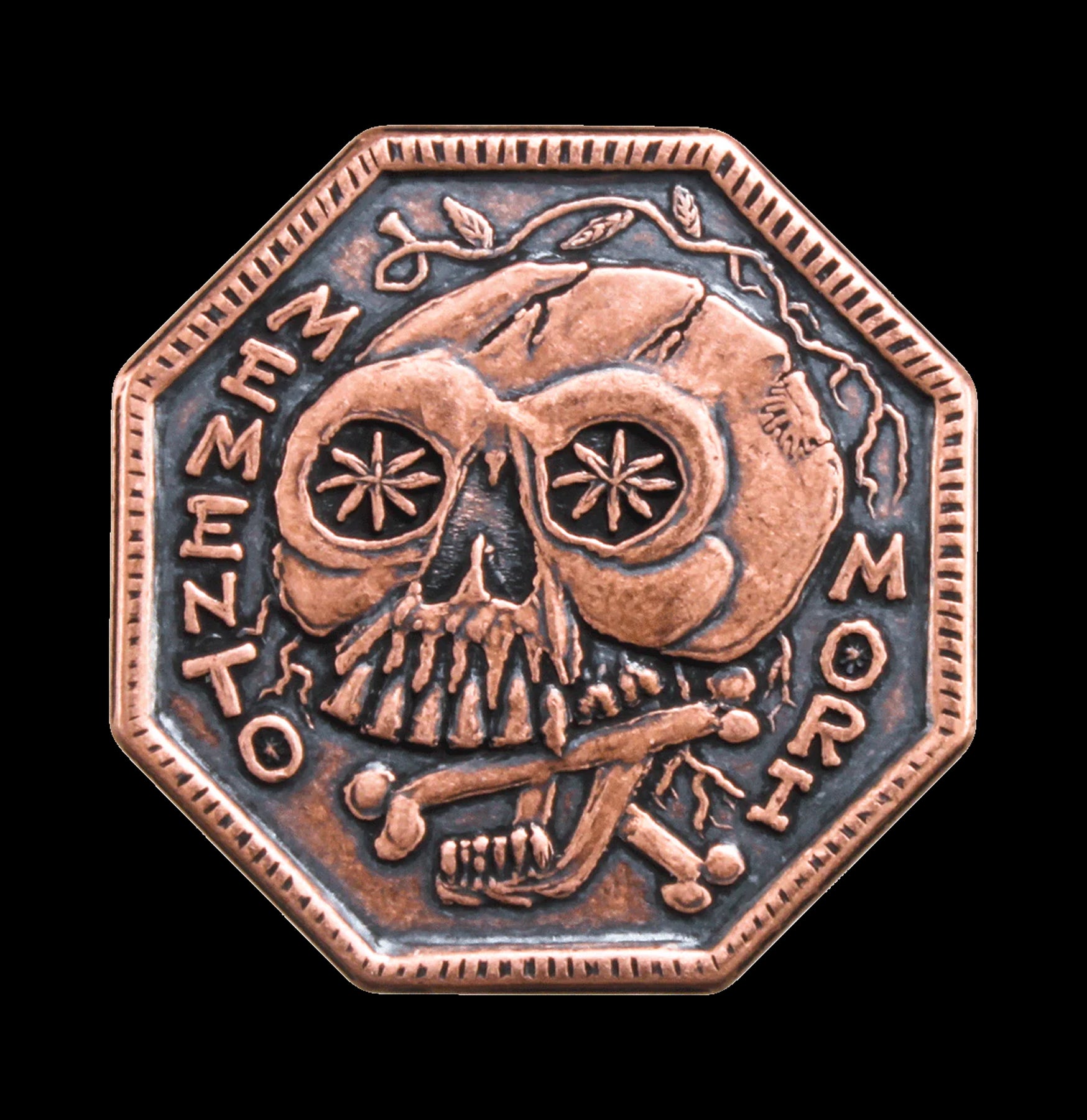 Memento Mori Coin - Ancient Roman Inspired Collectible Coin for Meditation, Mindfulness & Stoic Philosophy - Perfect for Gifts, Home Decor & Spiritual Reflection