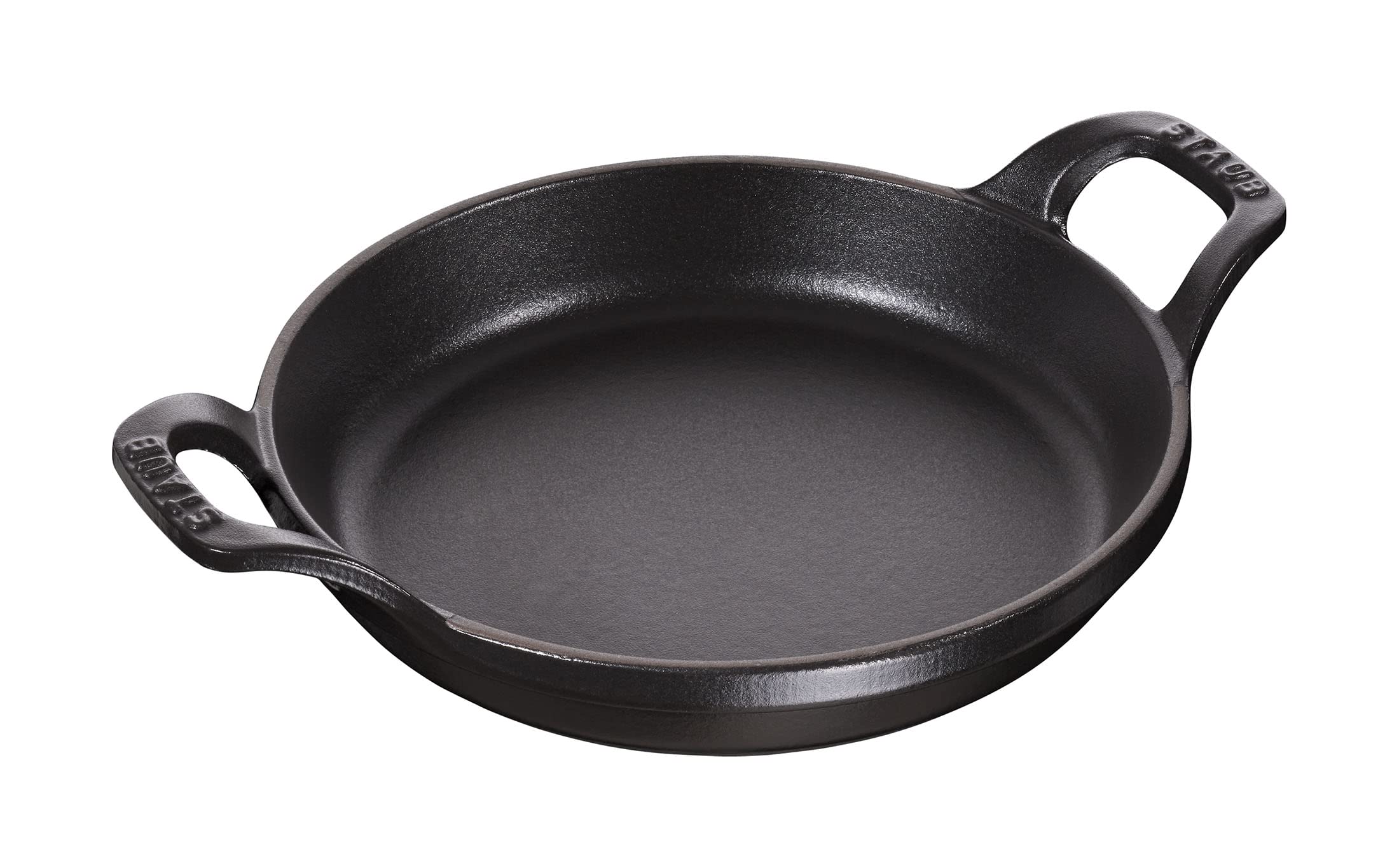 Staub 6-inch Round Cast Iron Gratin Baking Dish - Matte Black, French-Made for Perfect Roasting & Baking | Ideal for Casseroles, Potatoes, and Desserts