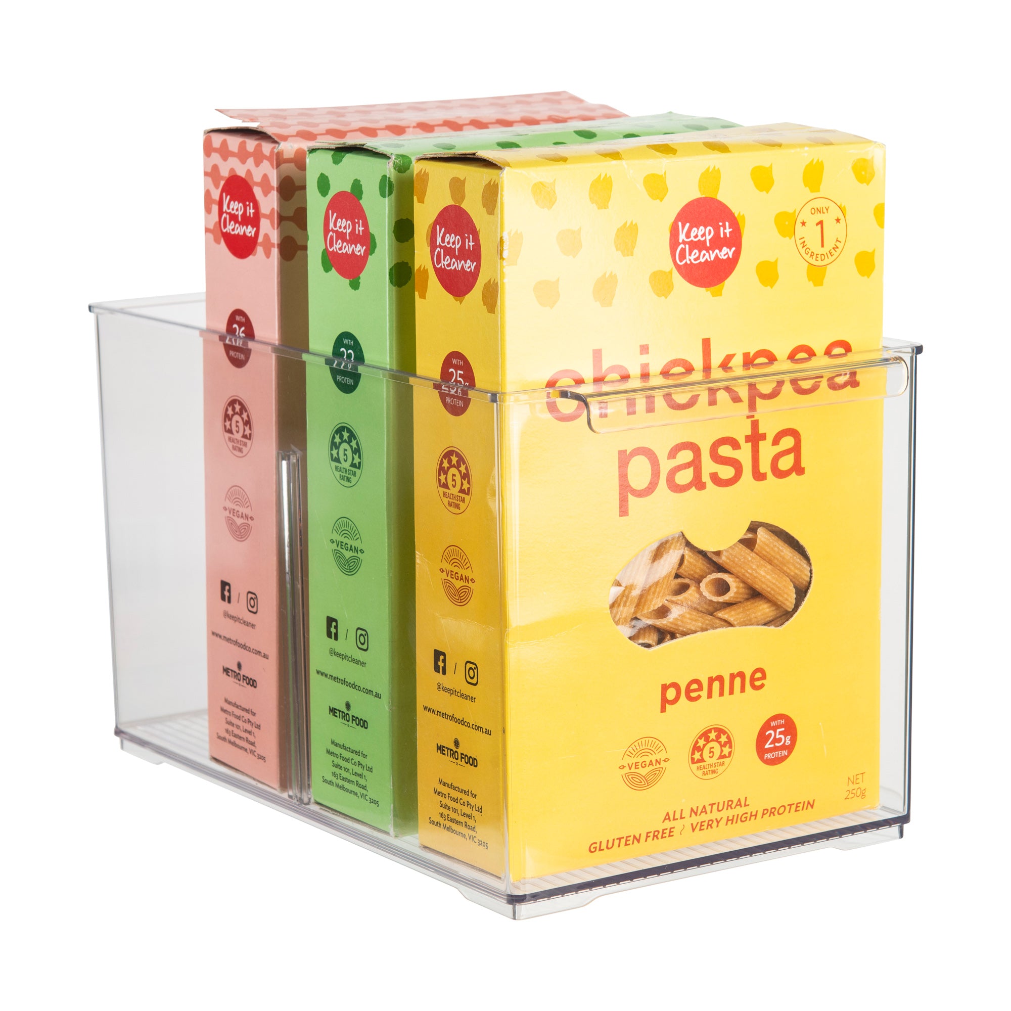 Stackable Pantry Storage Containers - Medium Size for Flour, Sugar, Rice & Dry Food - Perfect for Kitchen Organization & Space Saving Storage