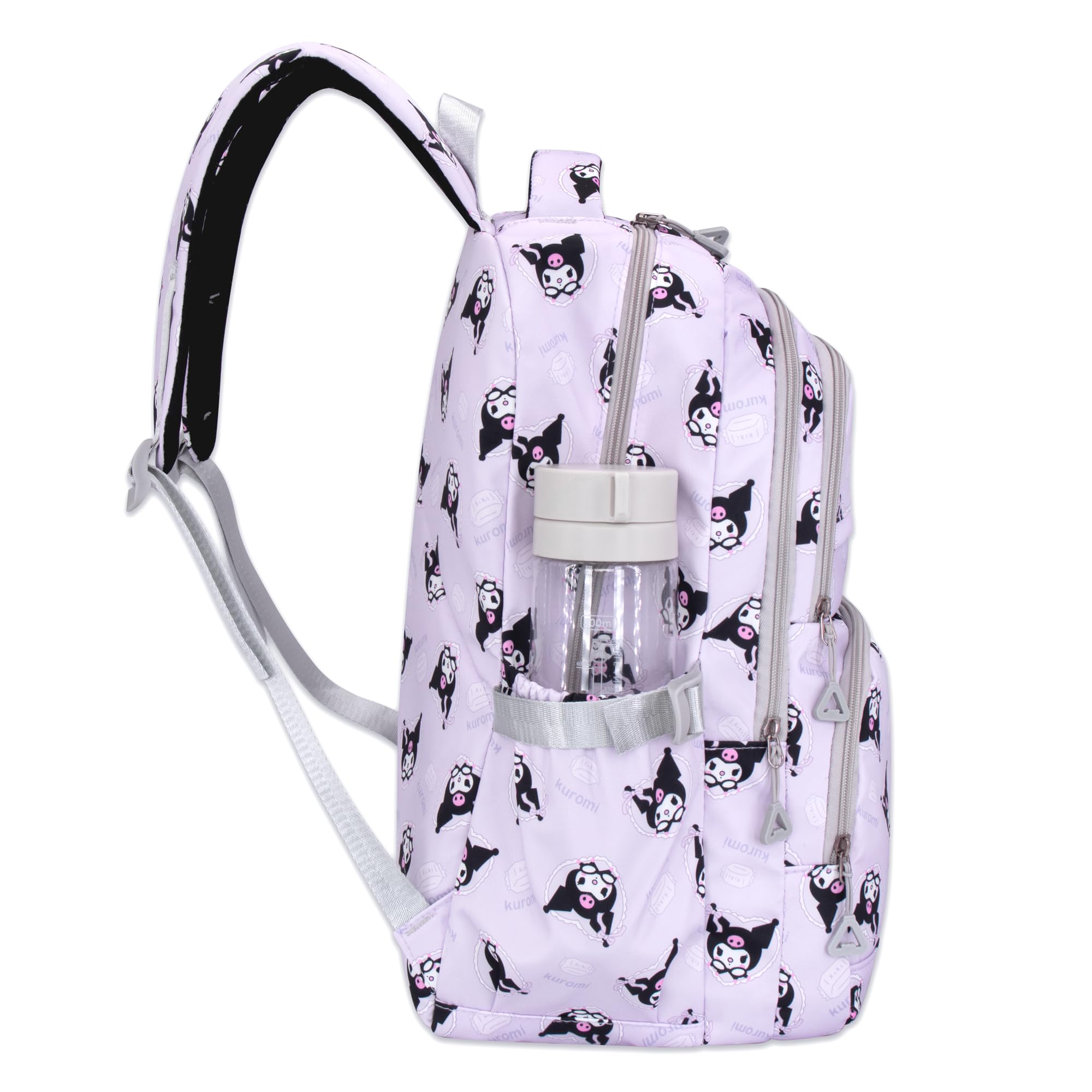 Kuromi Anime Print Large Capacity Backpack - Stylish Laptop Backpack for School, Travel, Hiking & Cycling | Durable Casual Rucksack in Purple | Perfect for College, Work & Outdoor Adventures