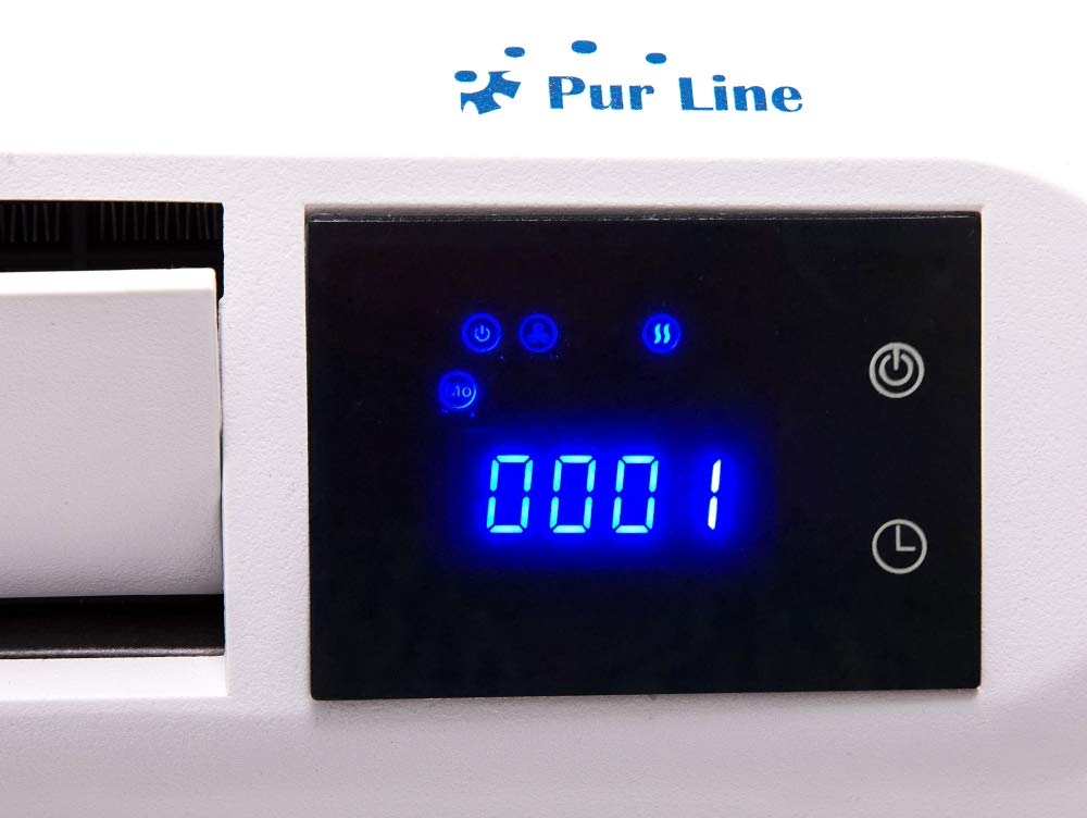 PURLINE HOTI M70 Wall Mounted Ceramic Heater 1000W/2000W with Timer & Remote Control - Perfect for Bedroom, Office, and Home Heating