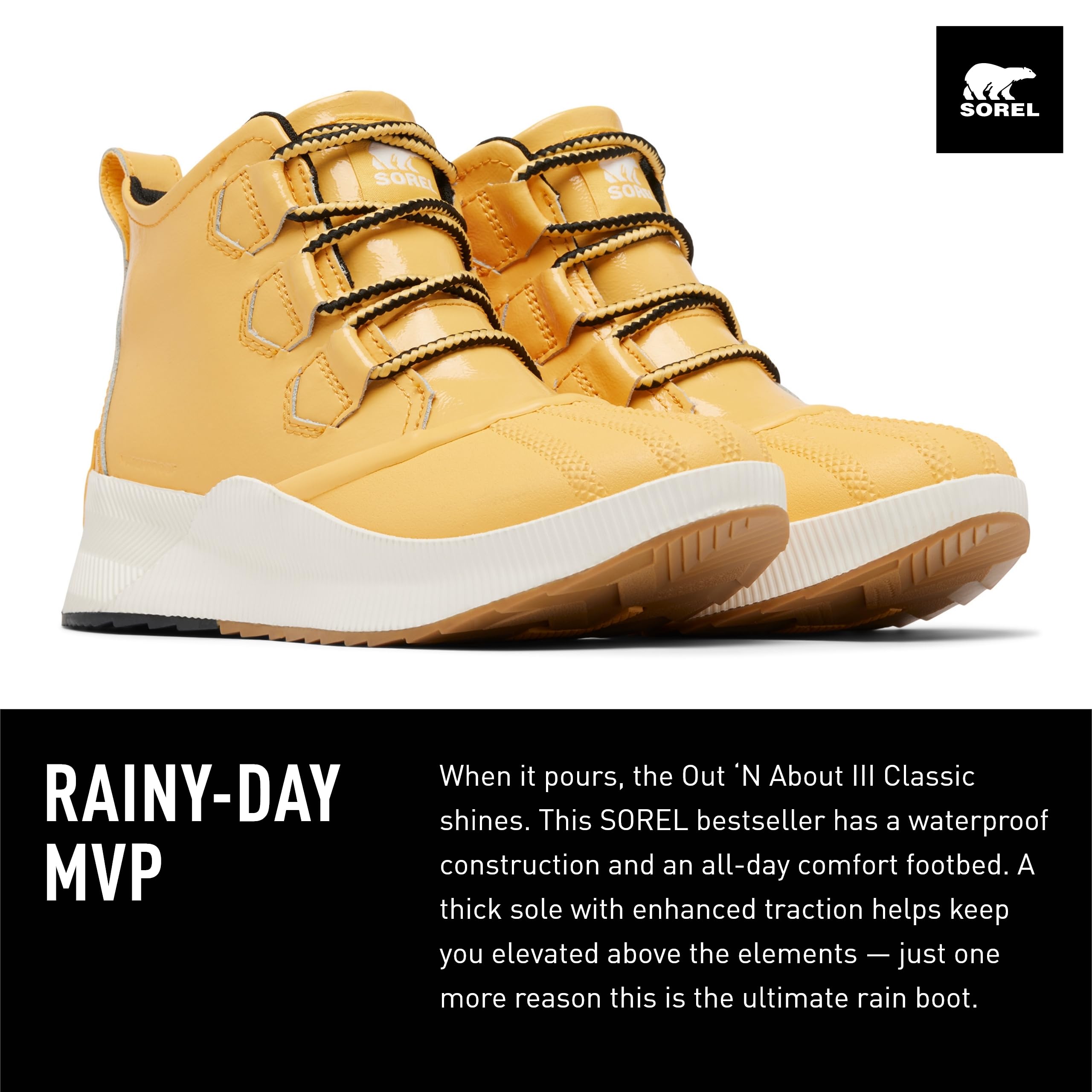 Sorel Women's Out N About III Classic Waterproof Winter Boots - Warm Snow Boots for Hiking, Walking & Outdoor Activities in Cold Weather