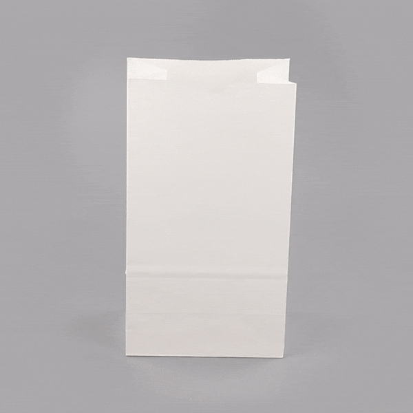 Premium White Paper Bags 12 lb Kraft Shopping Bags - 7