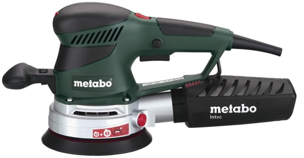 Metabo SXE 450 TurboTec 350 Watt Electronic Disc Sander - Powerful Sanding Tool for Woodworking, Metal Polishing & DIY Projects
