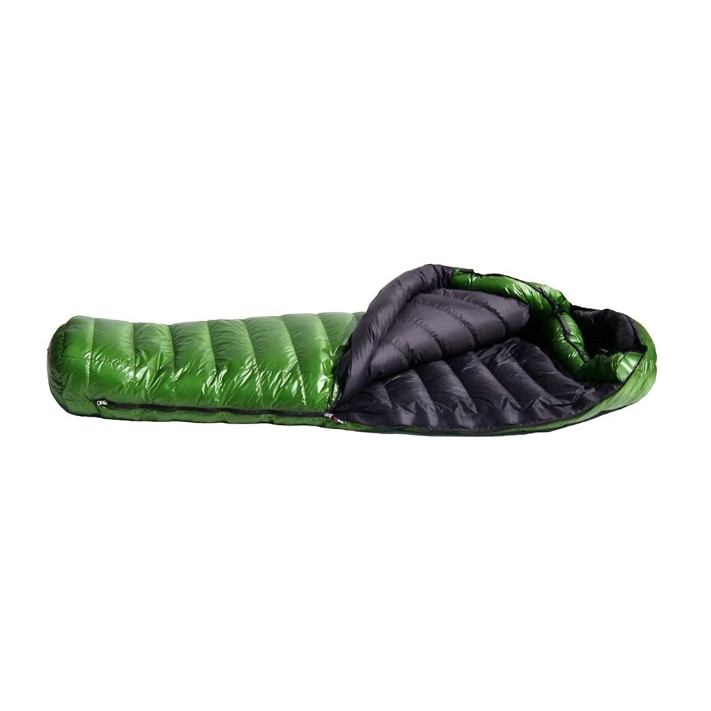 Western Mountaineering 10°F Versalite Ultralight Sleeping Bag - Moss Green, 6FT Left Zip - Perfect for Backpacking, Camping & Cold Weather Adventures