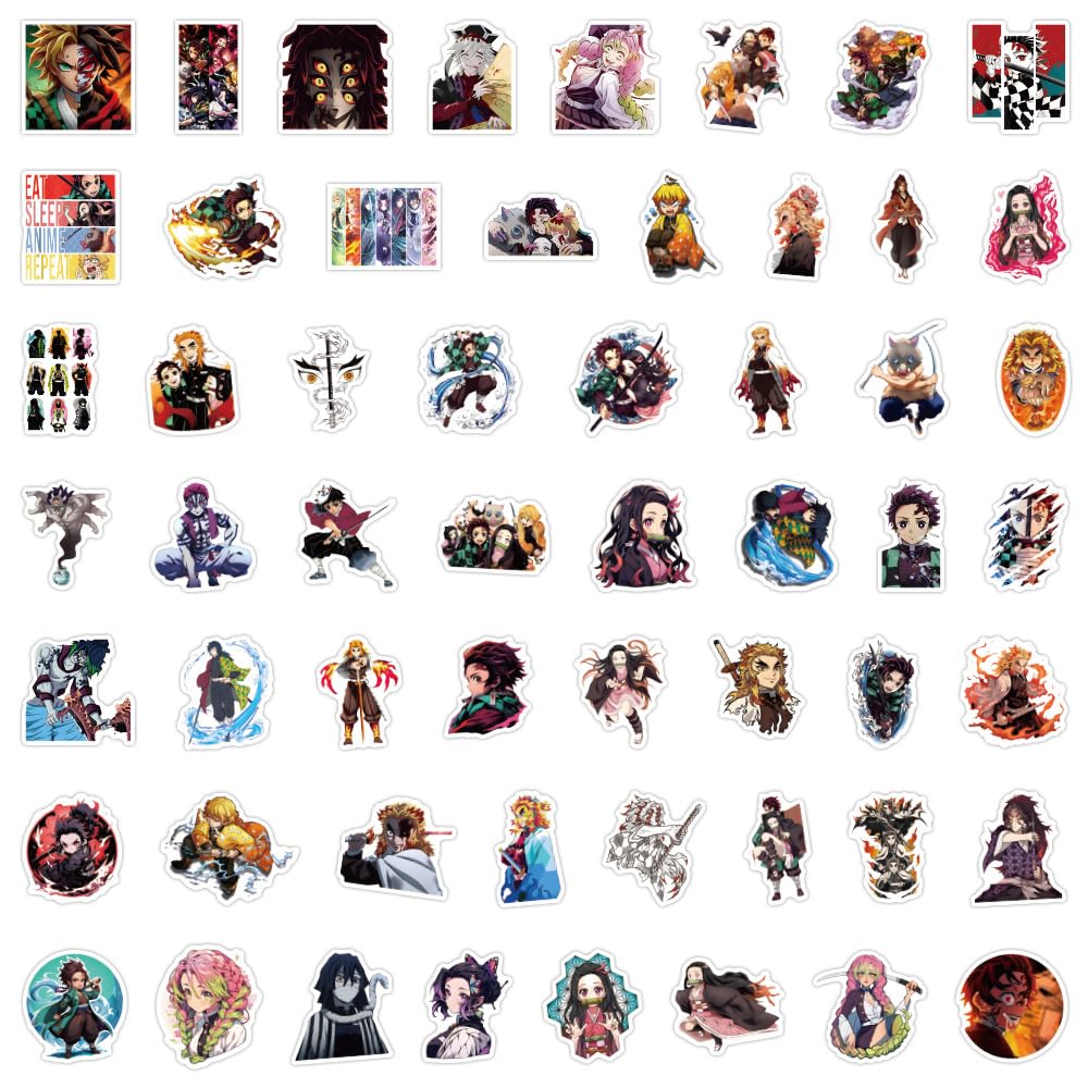 200Pcs Kids Anime Stickers Mixed Pack - Cartoon Character Stickers for Water Bottles, Laptops, Notebooks | Waterproof Decorative Stickers for Kids, Teens & Adults | Perfect for School Supplies, DIY Crafts & Gift Giving