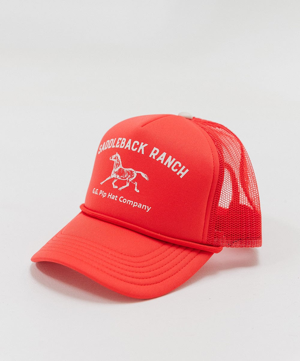 Premium Saddleback Ranch Trucker Hat - Durable Mesh Back & Adjustable Fit - Perfect for Outdoor Adventures, Rodeos & Country Lifestyle
