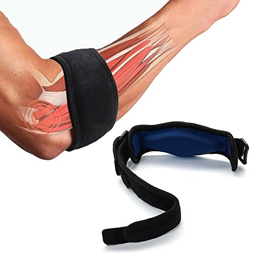 Digital NC Elbow Brace 2 Pack - Carpal Tunnel & Computer Elbow Pain Relief Support - Adjustable Compression Sleeve (Blue) - Perfect for Office Work, Gaming & Typing