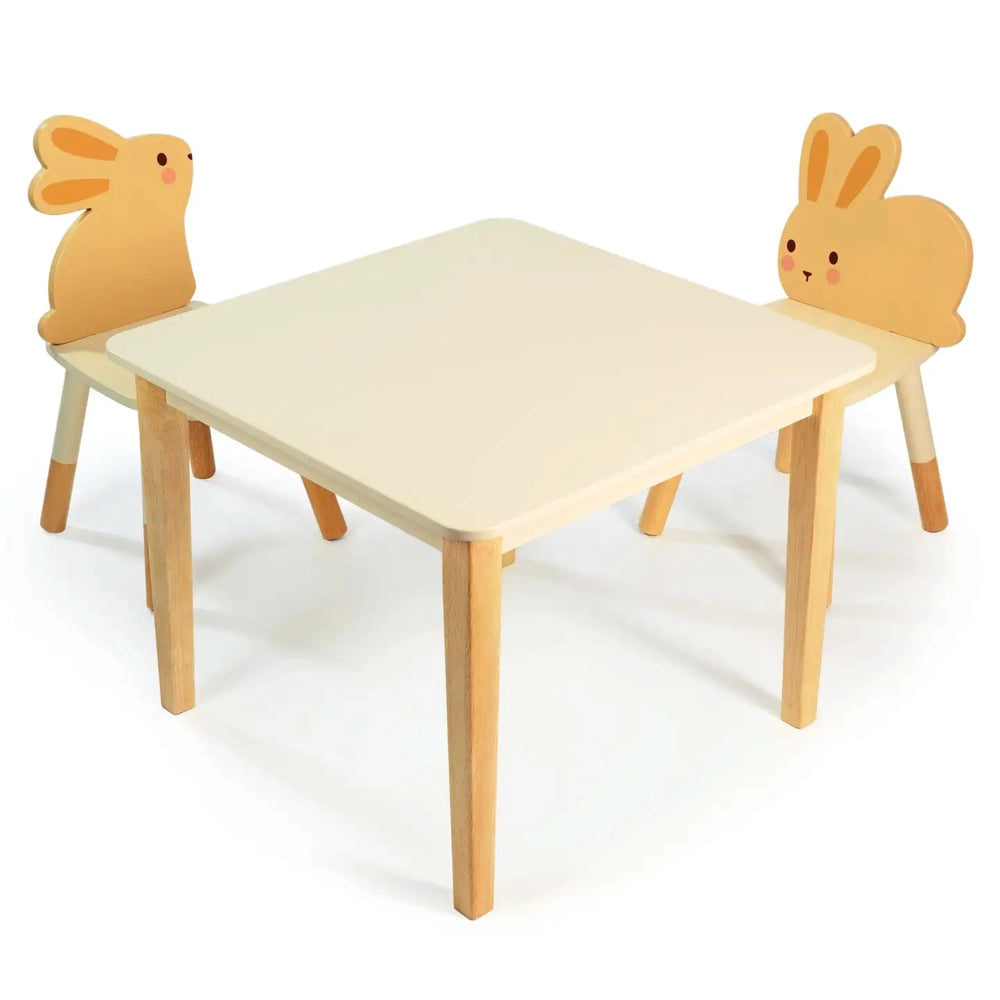 Mentari Toys Bunny Table and Chair Set for Kids - Perfect for Playroom, Classroom, and Toddler Activities