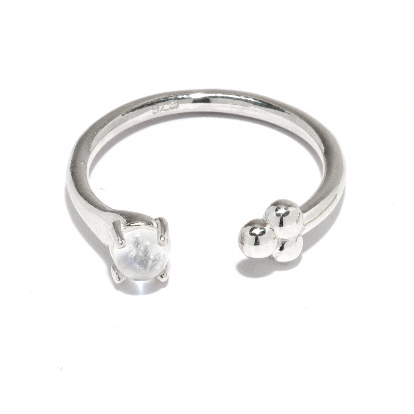 Quantum Ring for Women - Sterling Silver Minimalist Stackable Band Ring - Perfect for Everyday Wear, Gift Giving & Special Occasions