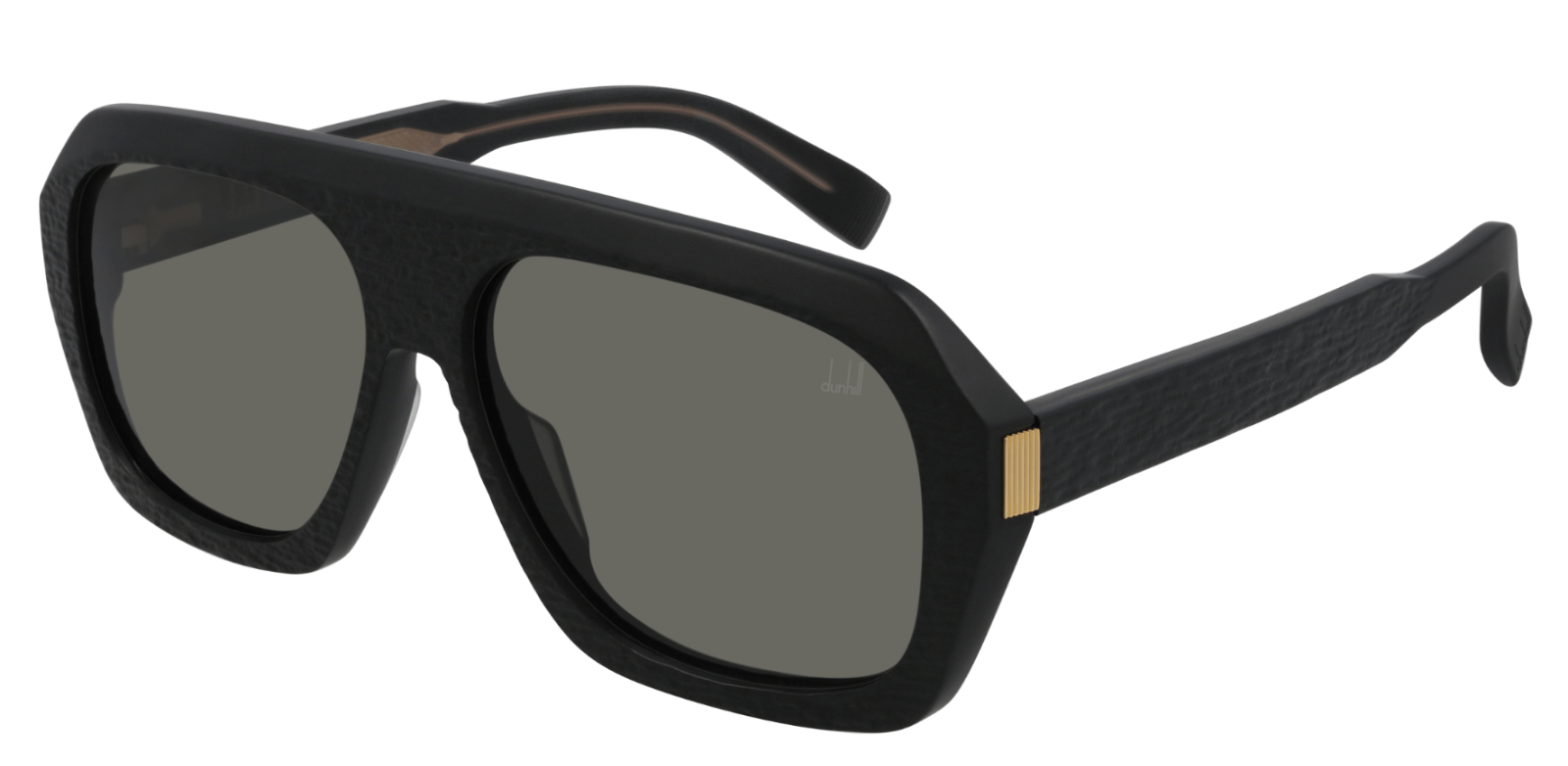 Dunhill DU0022S 004 Black/Grey Oversized Square Men's Sunglasses - Stylish UV Protection for Driving, Travel & Outdoor Activities