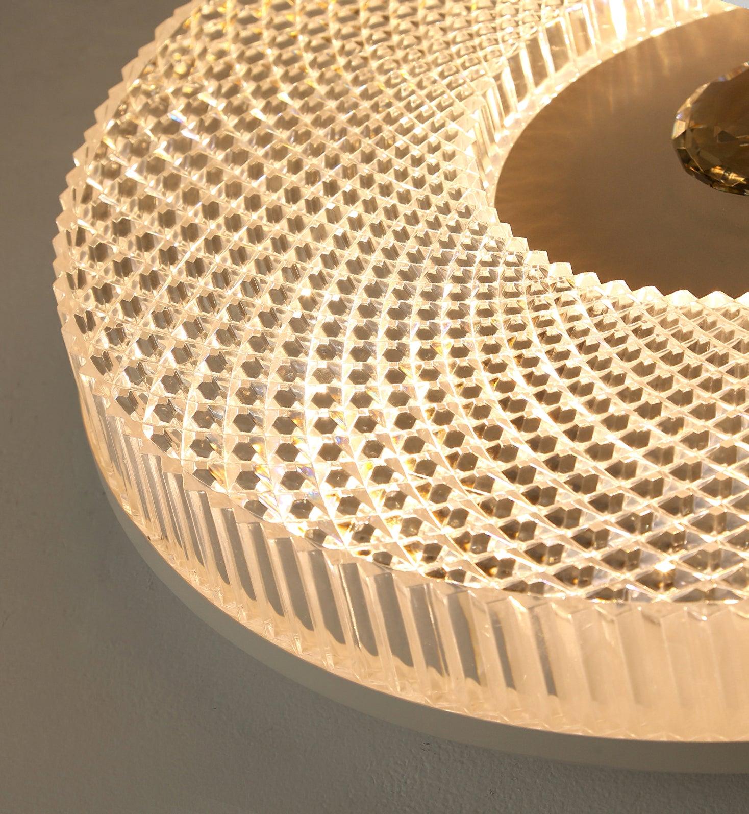 Ayla LED Flush Mount Ceiling Light - Modern Round Dimmable Lighting Fixture for Bedroom, Kitchen, Hallway & Living Room - Energy Efficient Bright White Light