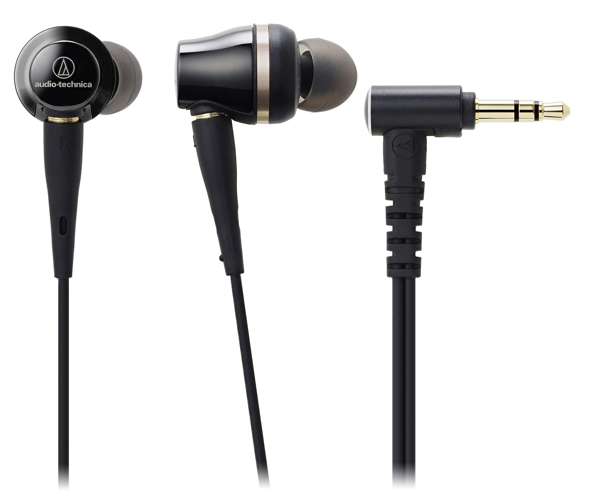 Audio-Technica ATH-CKR100iS High-Fidelity In-Ear Headphones with In-Line Mic & Remote - Premium Sound for Music Lovers, Commuters & Audiophiles