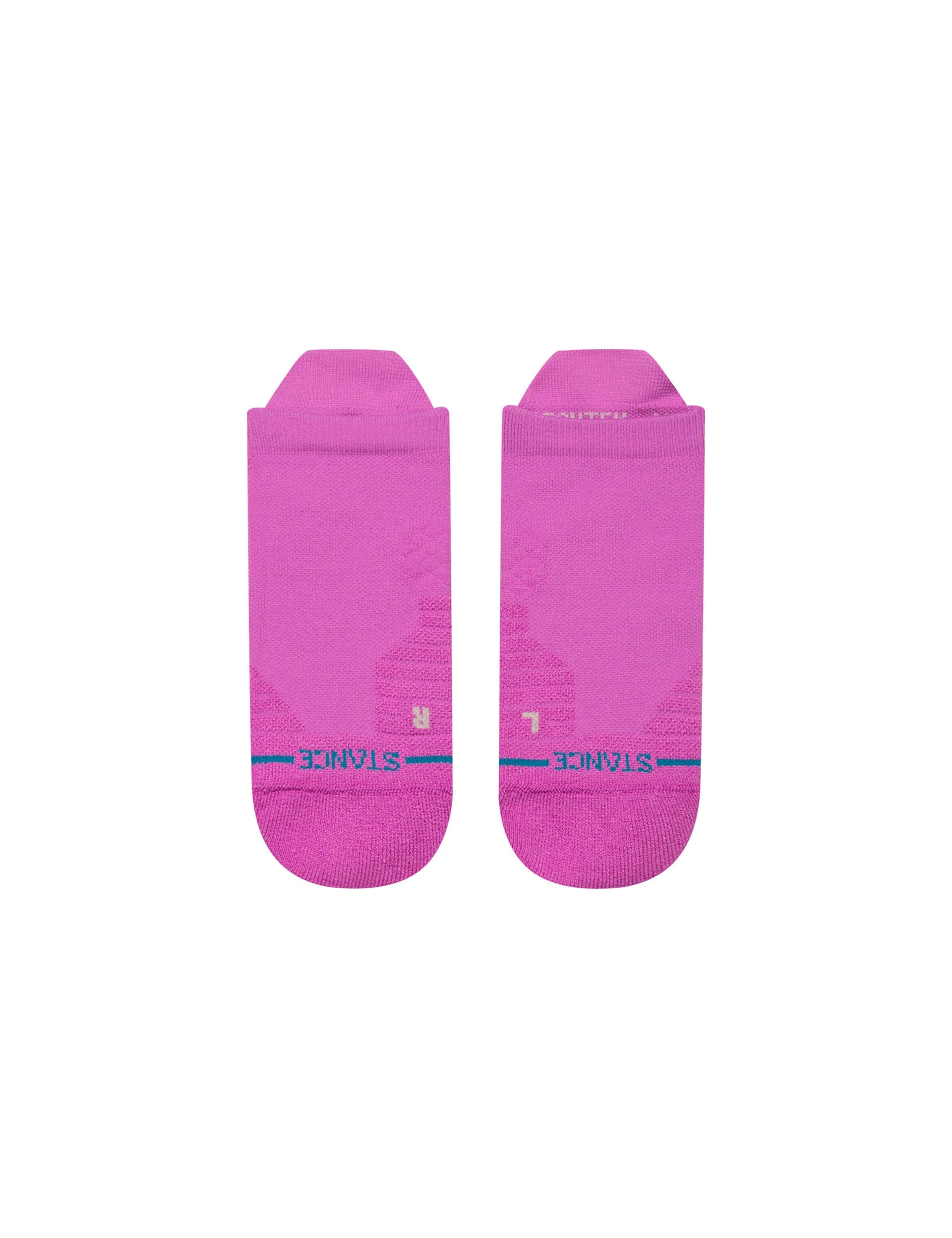 Mid Tab Socks for Women - Soft Berry Color Crew Socks - Perfect for Running, Yoga & Everyday Comfort