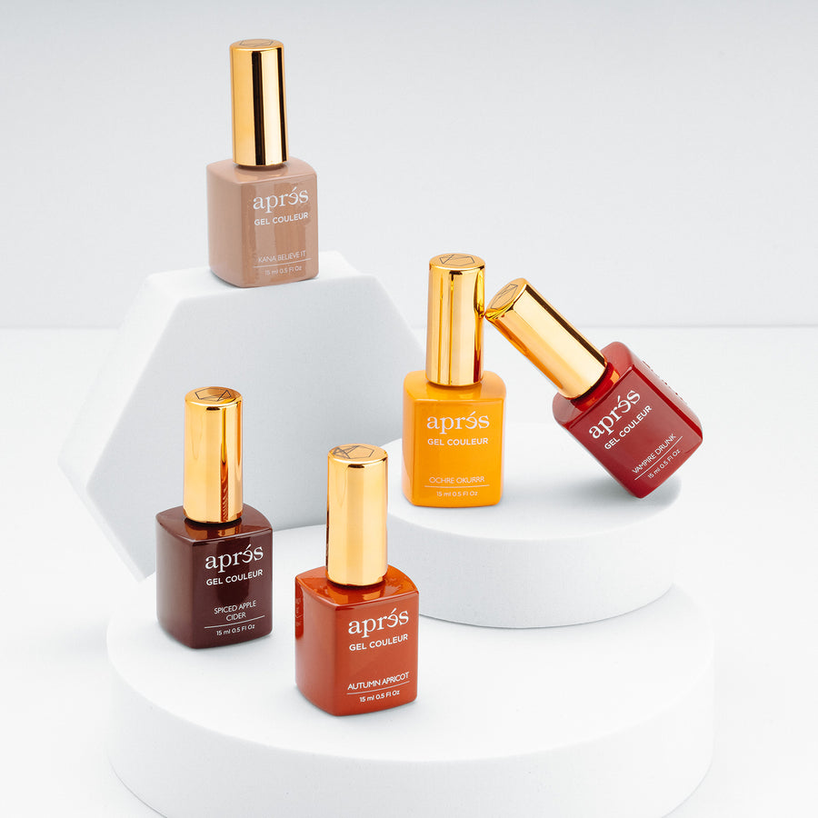Apres Gel X Fall Color Set - Long-Lasting Gel Nail Polish Kit for Autumn | Perfect for Manicures, Pedicures & DIY Nail Art at Home