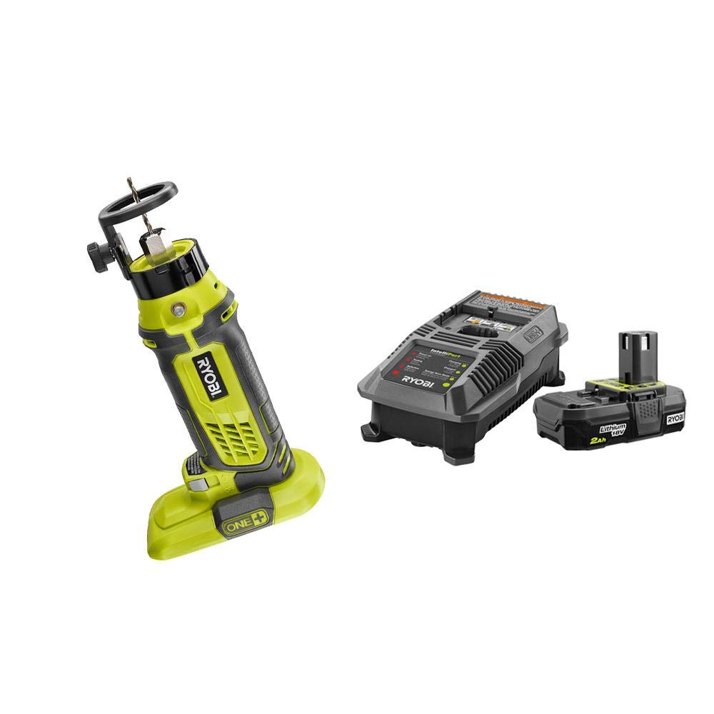 RYOBI P531-P163 18V ONE+ Cordless Rotary Speed Saw with 2.0Ah Battery & Charger Kit - Perfect for DIY Projects, Woodworking, and Home Renovations