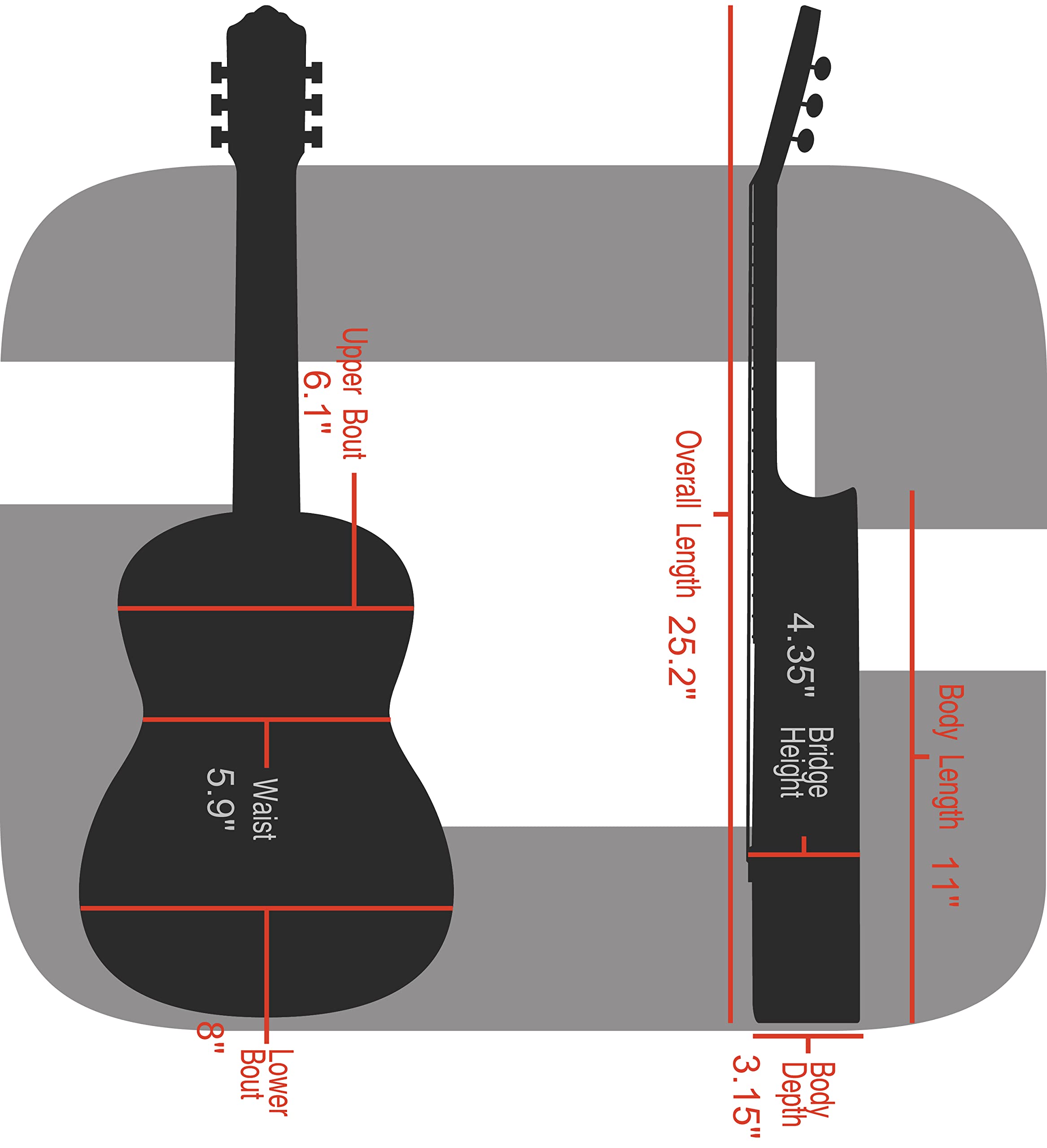 Premium Crossrock Thick Padded Hardshell Fiberglass Concert Ukulele Case - Red | Durable Protection for Travel & Performance | Perfect for Musicians, Beginners & Ukulele Enthusiasts