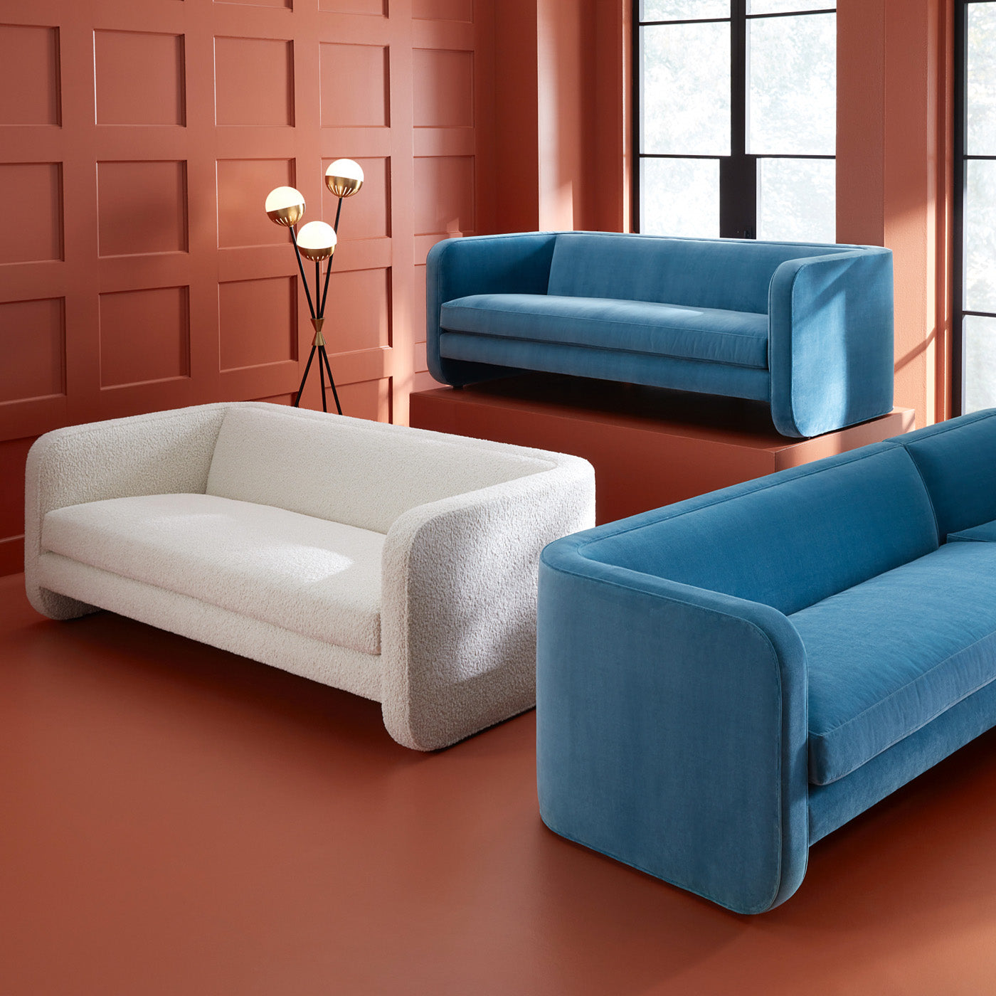 Stylish Sunset Sofa - Modern Comfortable Living Room Furniture for Relaxing & Entertaining - Perfect for Home, Office, and Lounge Areas