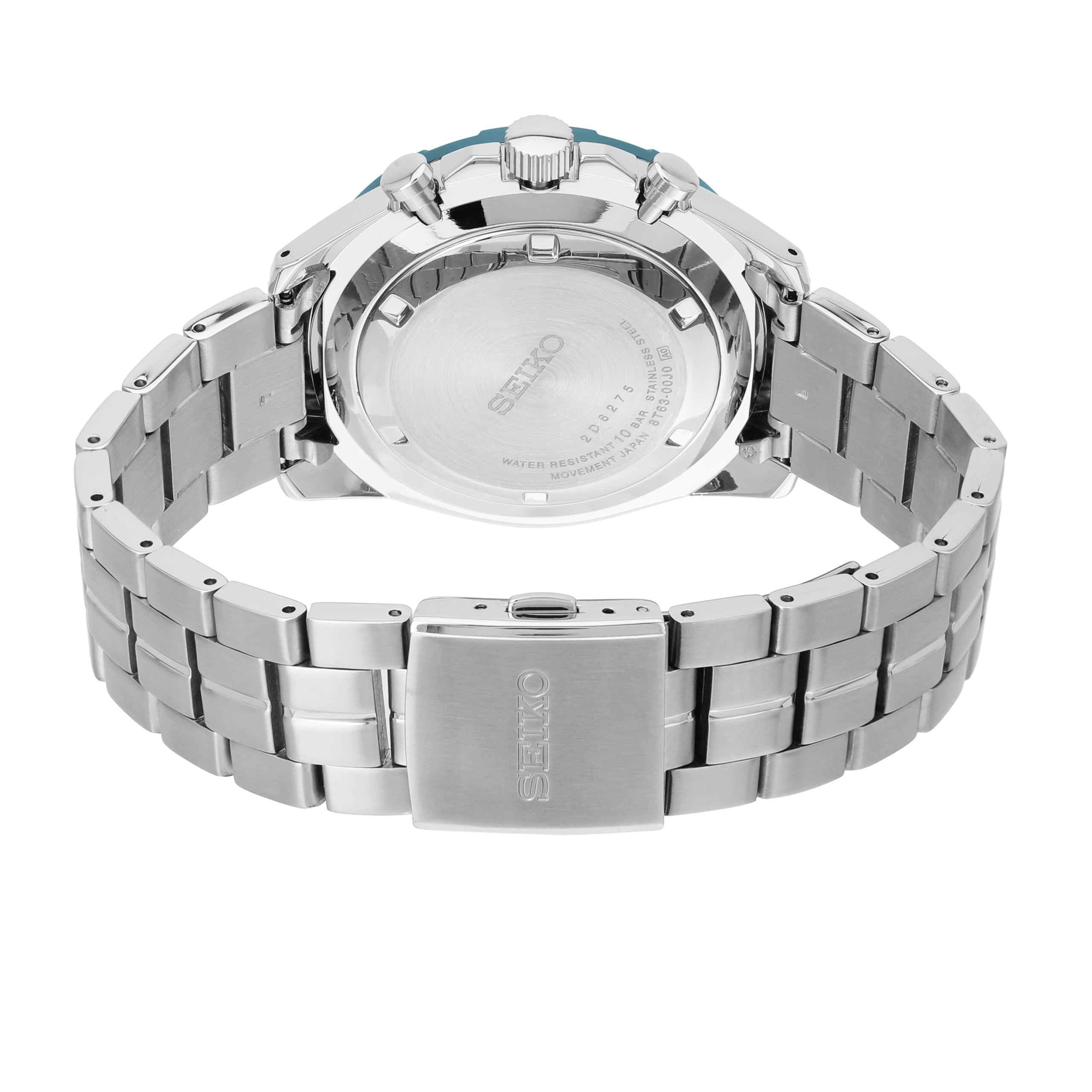 Seiko Men's Stainless Steel Quartz Watch with Silicone Strap - Durable Waterproof Wristwatch for Business, Casual & Outdoor Activities