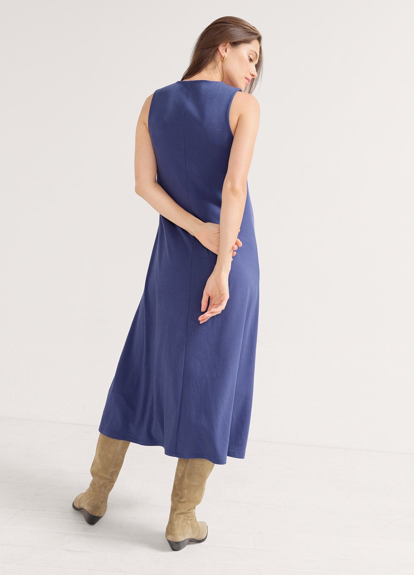 The Jamie Dress 4 - Women's Floral Summer Midi Dress with Short Sleeves, Comfortable & Stylish for Casual Outings, Beach Vacations and Date Nights