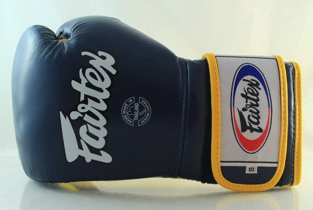 Fairtex BGV9 Muay Thai Boxing Gloves for Professional Fighters & Trainers - Mexican Style MMA Gloves for Hard Hitters - Lightweight Shock Absorbent Martial Arts Gloves for Sparring, Bag Work & Competition Training