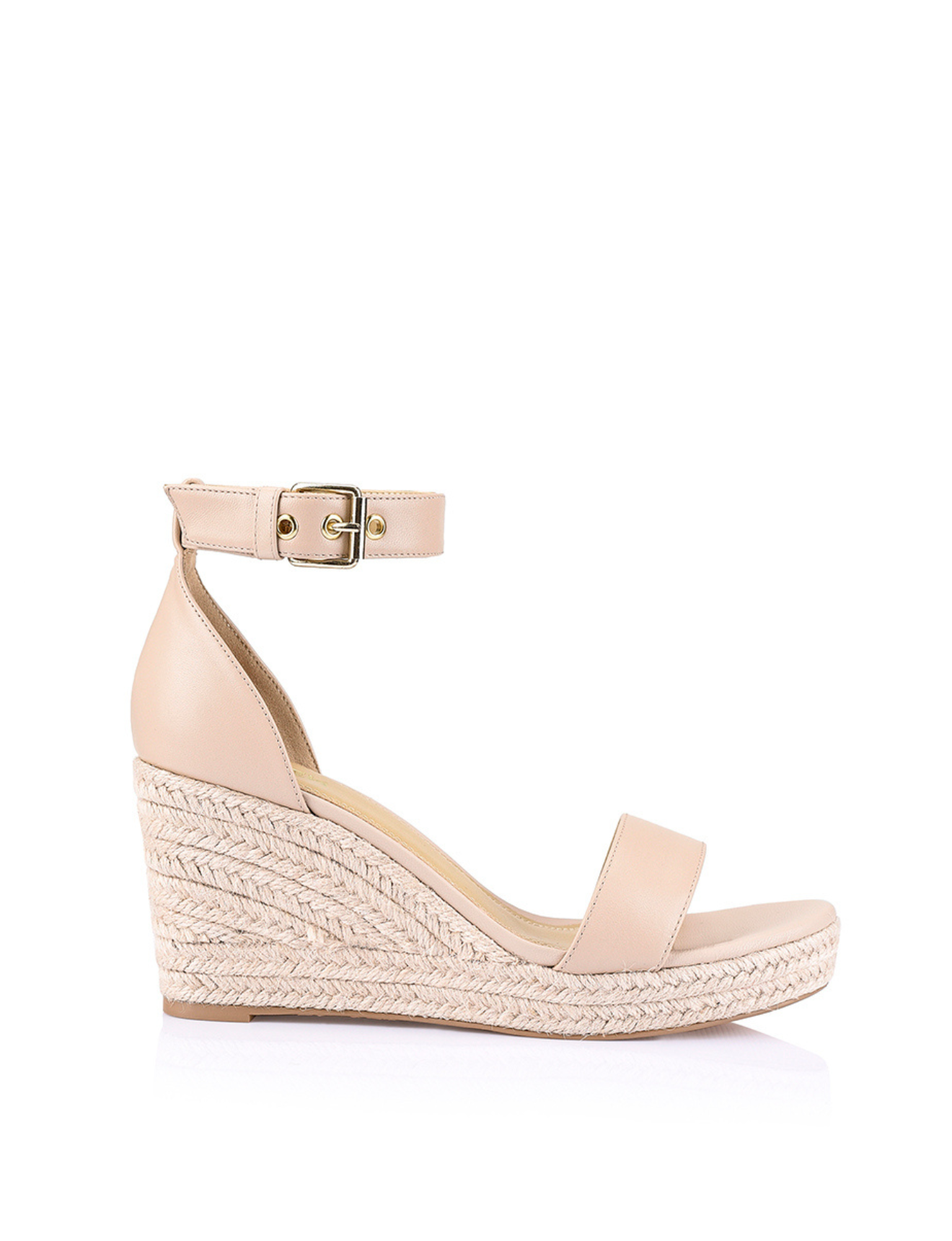Reign II Women's Nude Leather Wedge Sandals - Comfortable Summer Casual Shoes for Beach, Vacation & Everyday Wear