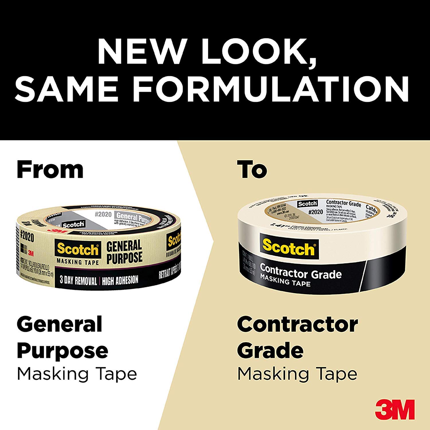 Scotch 2025-48C General Use Masking Tape 1.88