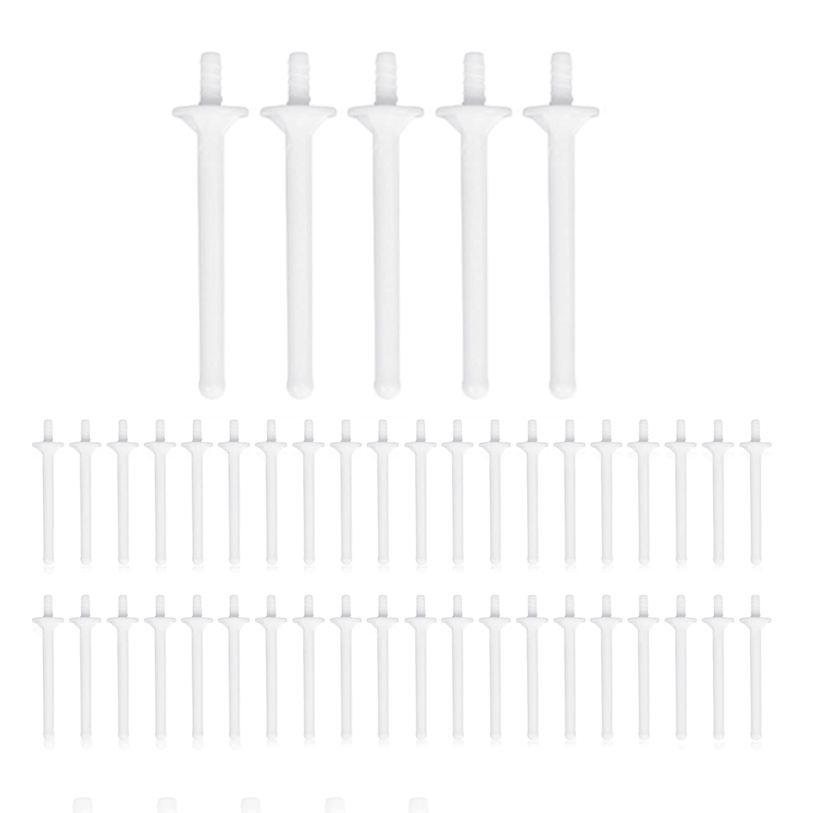 50 Pcs Nose Wax Sticks for Hair Removal - Plastic Nose Wax Applicators for Cleaning Nostrils & Removing Nose Hair - Perfect for Personal Grooming & Salon Use