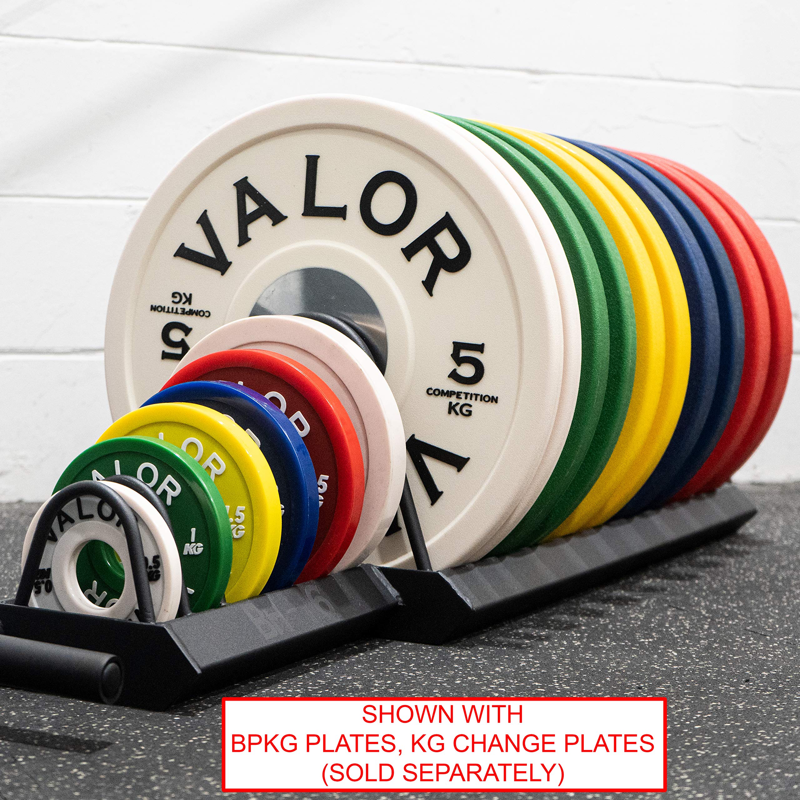Valor Fitness Portable Bumper Plate Storage Rack - Heavy Duty Horizontal Weight Plate Organizer with Wheels for Home Gym (Holds up to 16 Olympic Bumper Plates) - Perfect for Garage Gym, CrossFit & Strength Training Workouts