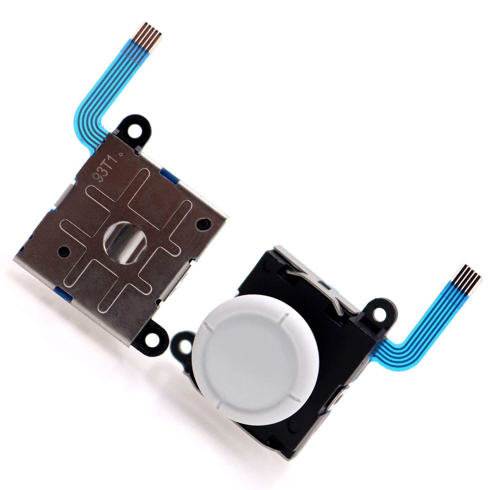 2-Pack Nintendo Switch/Switch Lite Joy-Con Thumbstick Replacement - Analog Joystick Button Set Fixes Drift (White) | Perfect for Gaming, DIY Repairs & Controller Maintenance