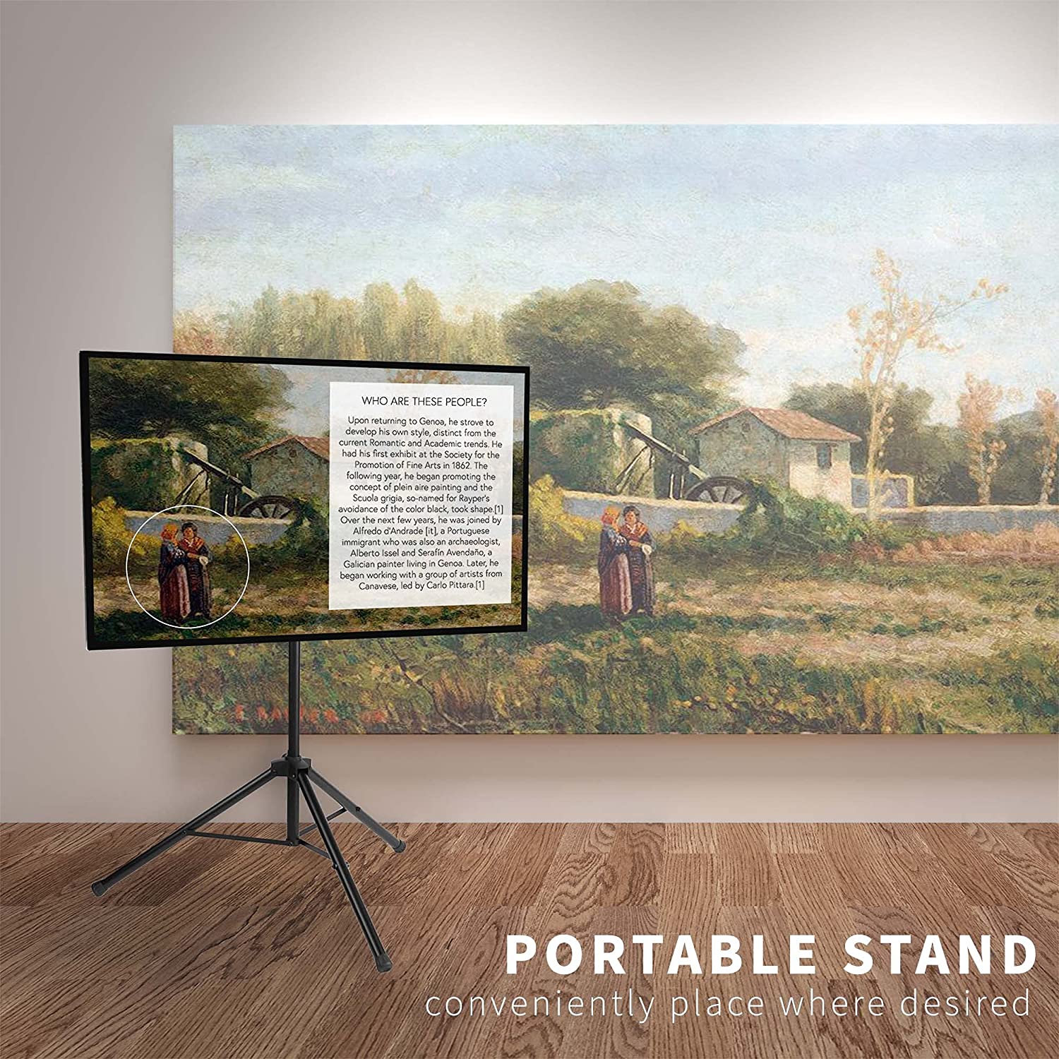 VIVO Adjustable TV Floor Stand for Flat Screen TVs 32