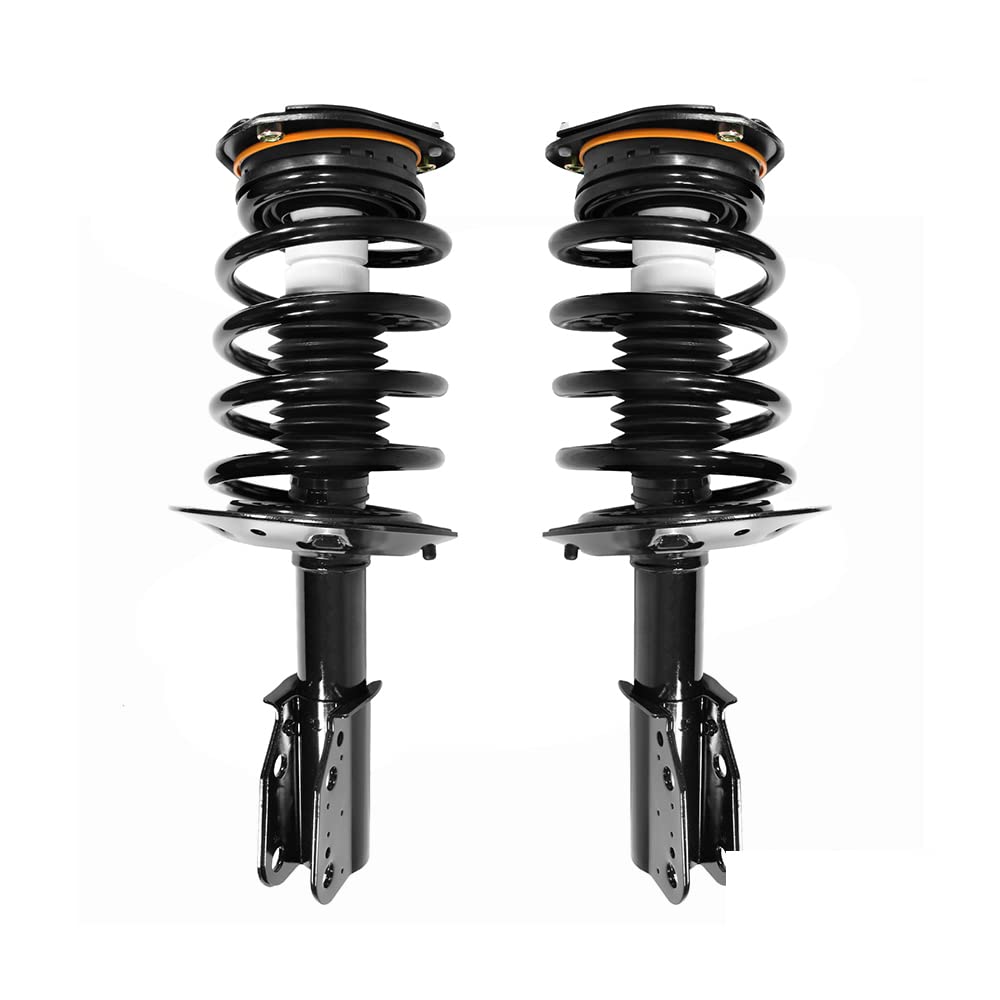 Complete Struts Front Quick Complete Strut Assemblies with Coil Springs - Replacement for 2000-2005 Buick LeSabre (Set of 2) | Smooth Ride & Improved Handling for City Driving & Highway Commutes