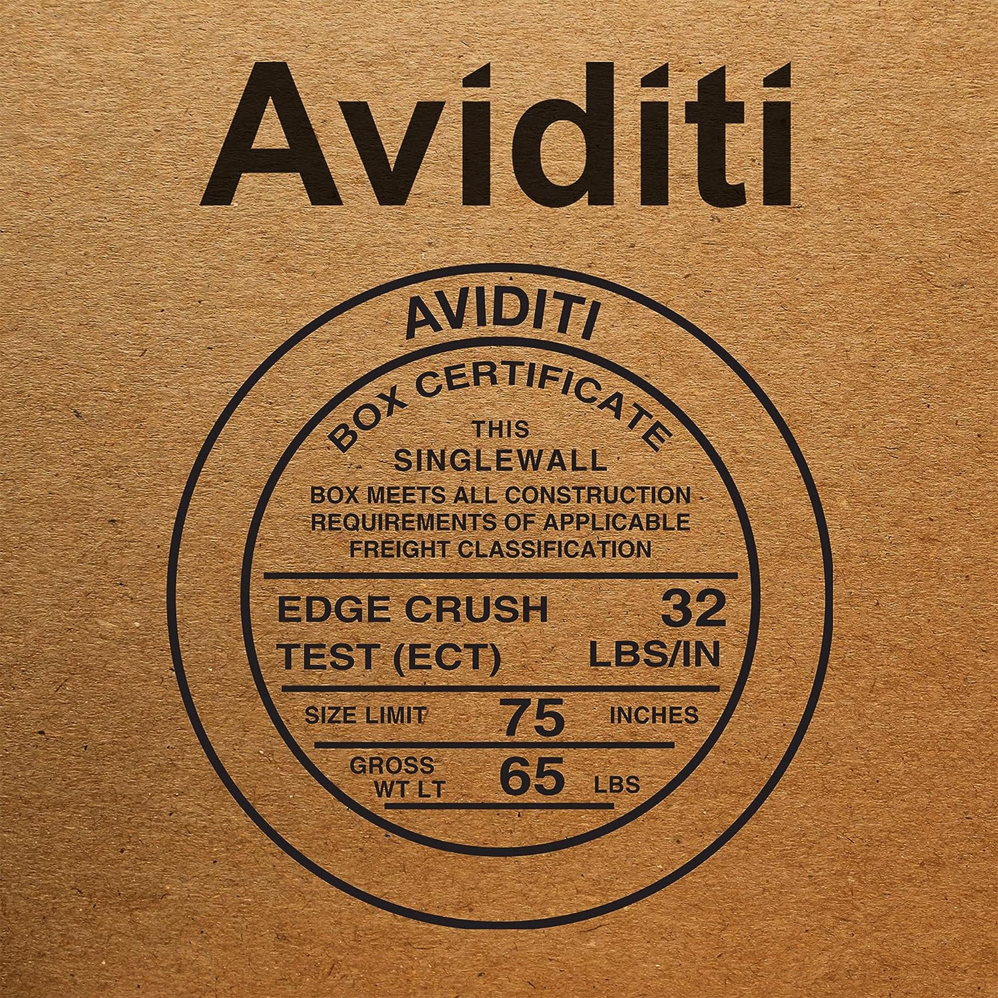 AVIDITI Small Corrugated Cardboard Shipping Boxes 18x18x28 Inches - 5 Pack for Packing, Moving, Storage | Perfect for Ecommerce, Home & Office Organization