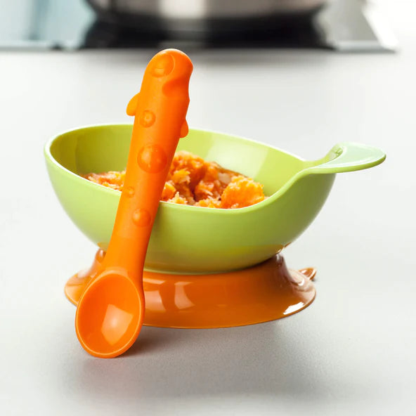 Non-Slip Baby Bowl Set with Silicone Spoon - BPA-Free Feeding Essentials for Toddlers - Perfect for Weaning, Self-Feeding & Mess-Free Mealtime