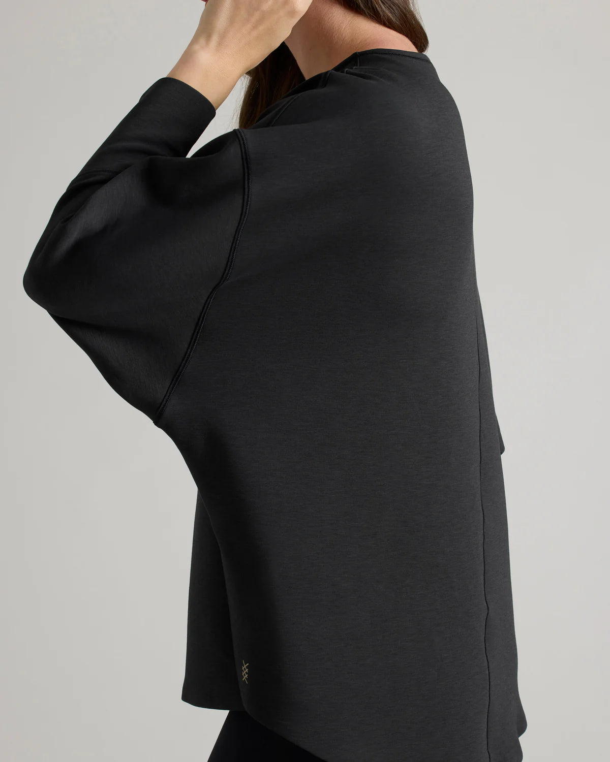 Rhone Women's Dreamglow Pullover Hoodie - Black Heather | Soft Fleece-Lined Sweatshirt for Yoga, Running & Lounge Wear