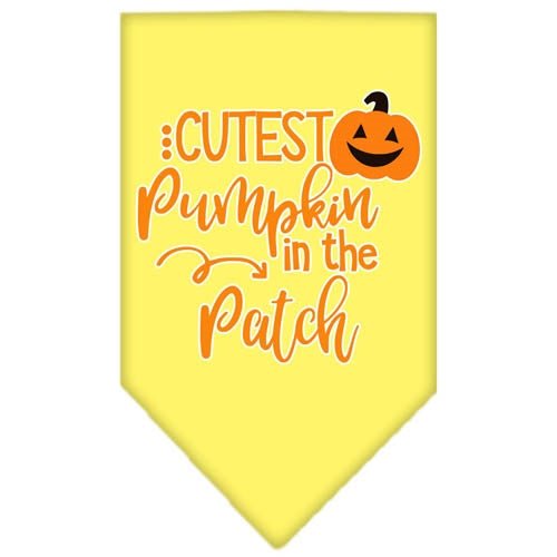 Cute Pumpkin Screen Print Bandana - Soft & Stylish Dog Bandanas in Multiple Colors - Perfect for Halloween, Fall Festivals & Pet Costume Parties
