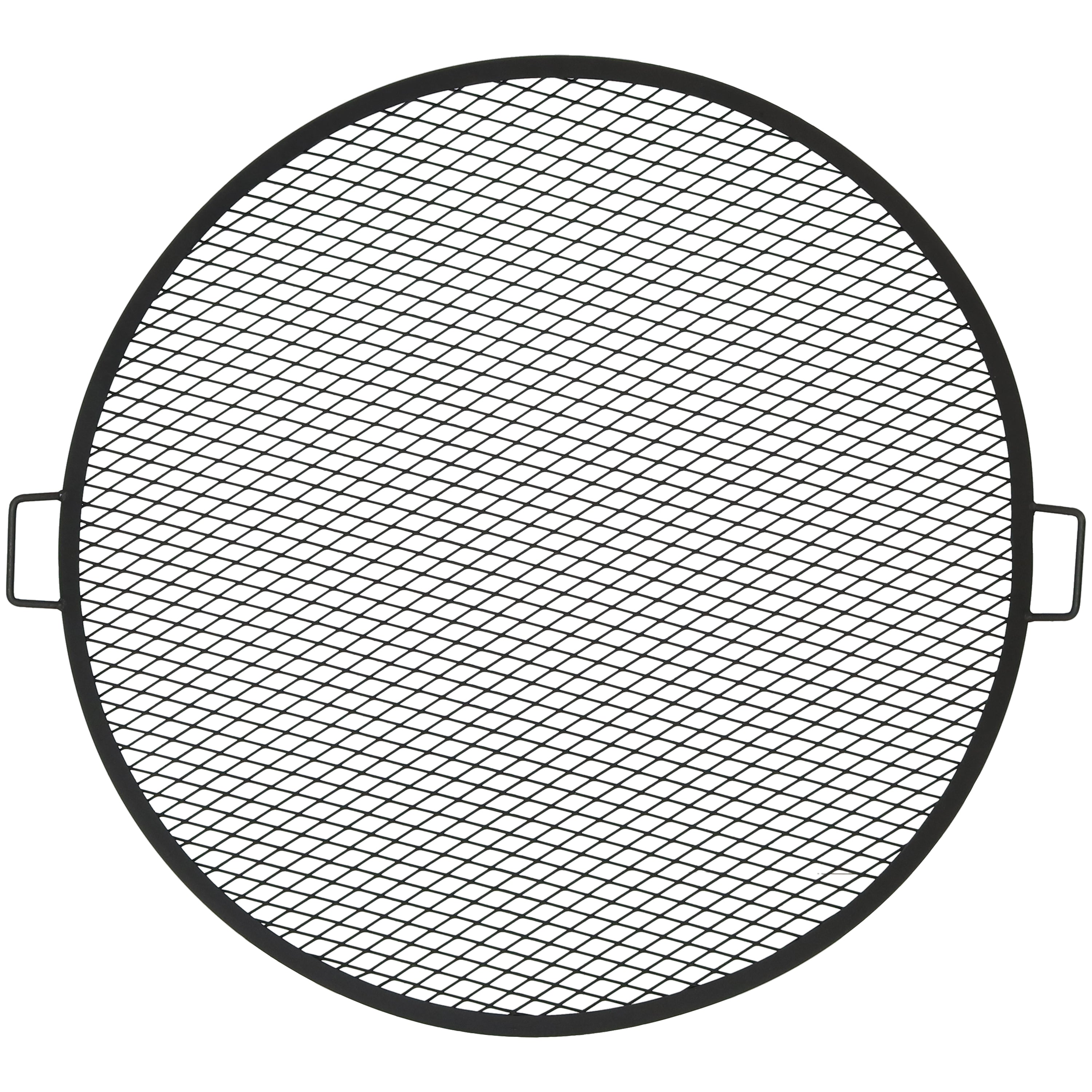 Sunnydaze X Marks Round Cooking Grate - Heavy Duty Campfire Grill for Outdoor BBQ, Picnics & Backyard Grilling - Perfect for Camping, Tailgating & Patio Parties