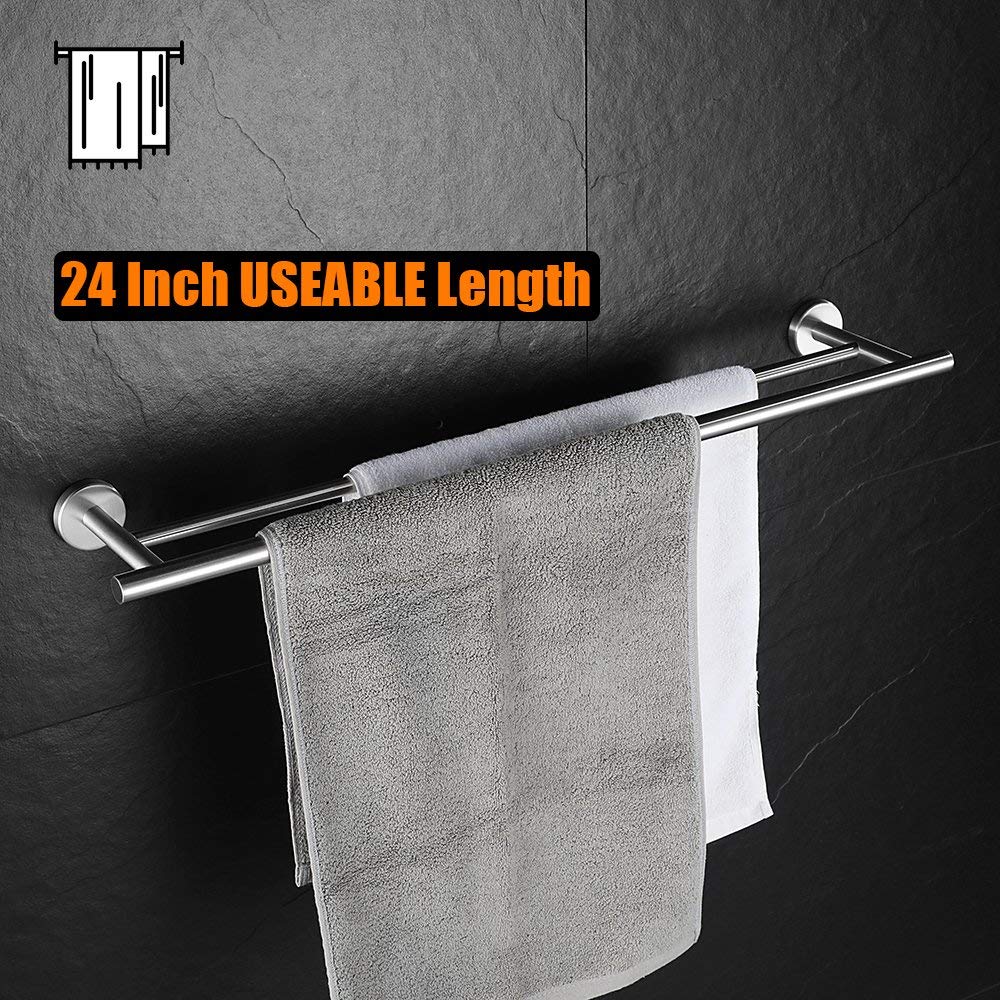 Stainless Steel Towel Ring Holder - 7 Inch Brushed Nickel Wall Mounted Bathroom Accessory (TR160-BN) - Perfect for Modern Bathrooms & Powder Rooms