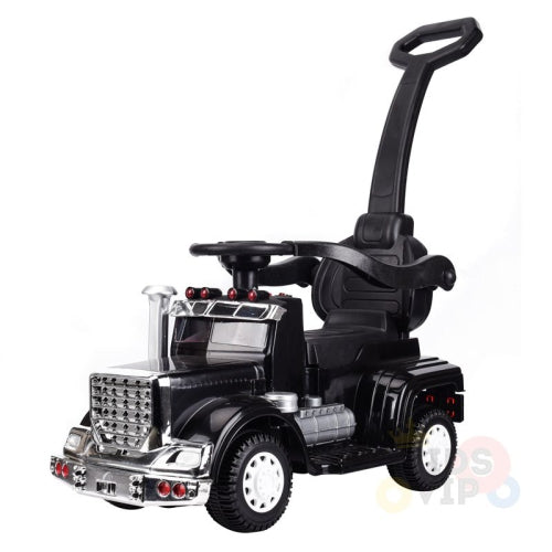 KidsVIP 6V Battery-Powered Remote Control Ride-On Truck Toy - Big Rig Edition with Traction Wheels, Detachable Parent Push Handle, Safety Guards, Horn & LED Lights | Perfect for Indoor & Outdoor Play, Birthday Gifts for Toddlers Ages 2-5