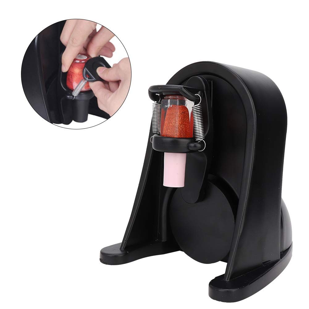 Adjustable Nail Polish Shaker Machine - Touch Button Nail Lacquer Mixer with Spring for Gel Polish & Liquid Bottles | Perfect for Nail Art Salons & DIY Home Manicures