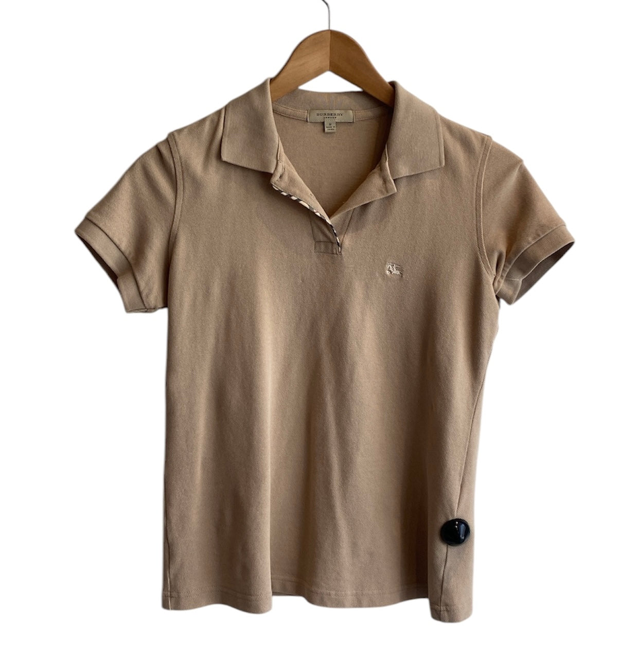 Burberry Beige Logo Polo Shirt for Men - Classic Cotton Casual Wear for Golf, Business & Everyday Outfits