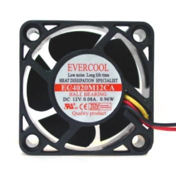 Evercool 40x40x20mm Medium Speed Ball Bearing Fan 3 Pin - Quiet Cooling Fan for PC, Electronics & DIY Projects - Perfect for Computer Cases, Servers, and Gaming Rigs