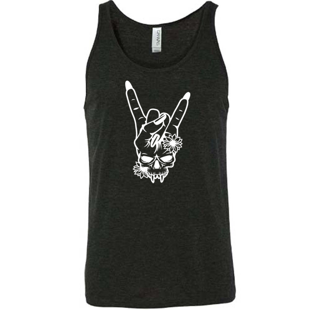 Skull Rocker Hand Print T-Shirt - Unisex Graphic Tee for Men & Women | Perfect for Concerts, Parties & Casual Wear