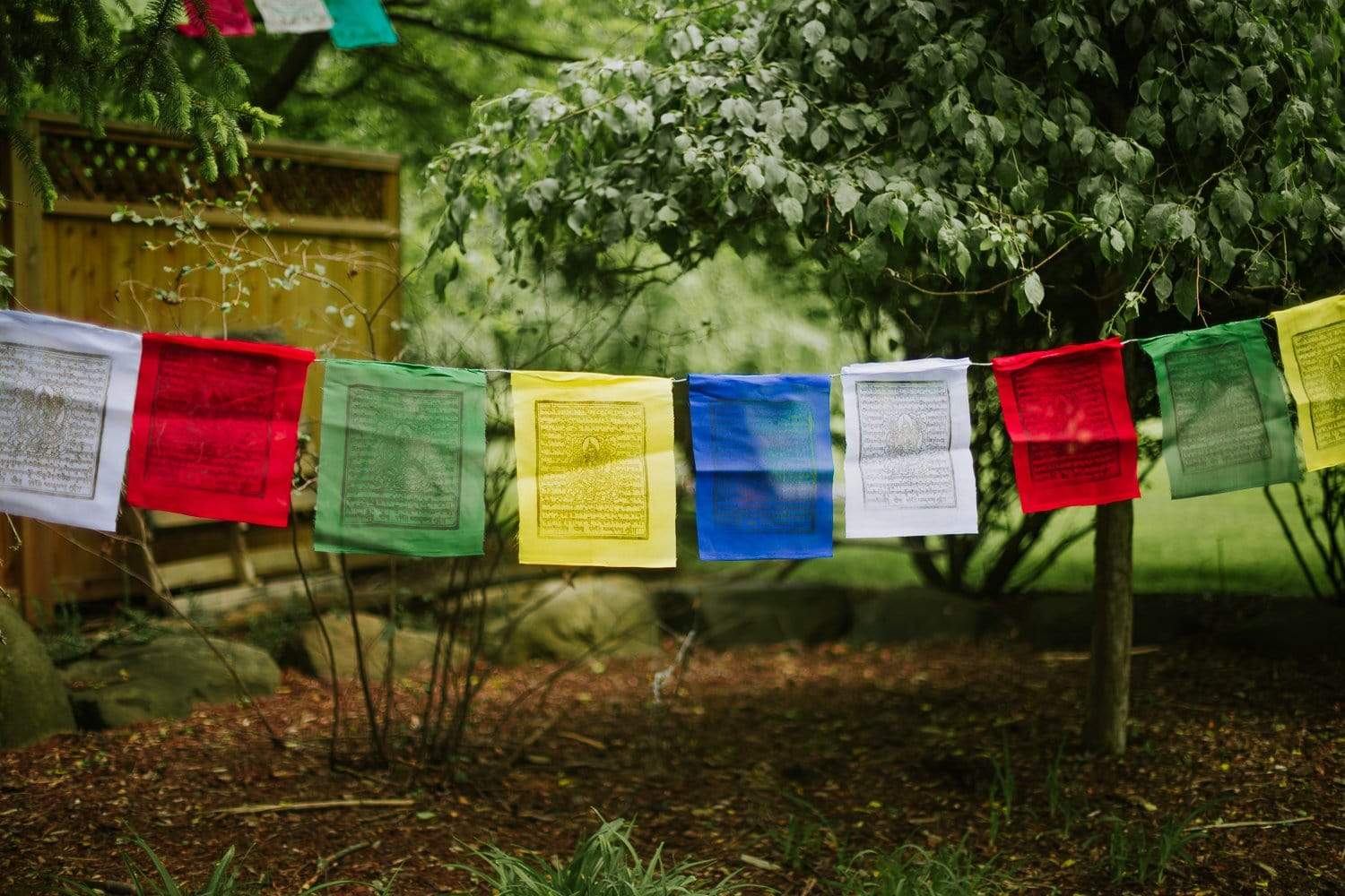 Authentic Green Tara Mantra Prayer Flags - Buddhist Blessings for Peace & Protection | Perfect for Home, Garden & Meditation Spaces