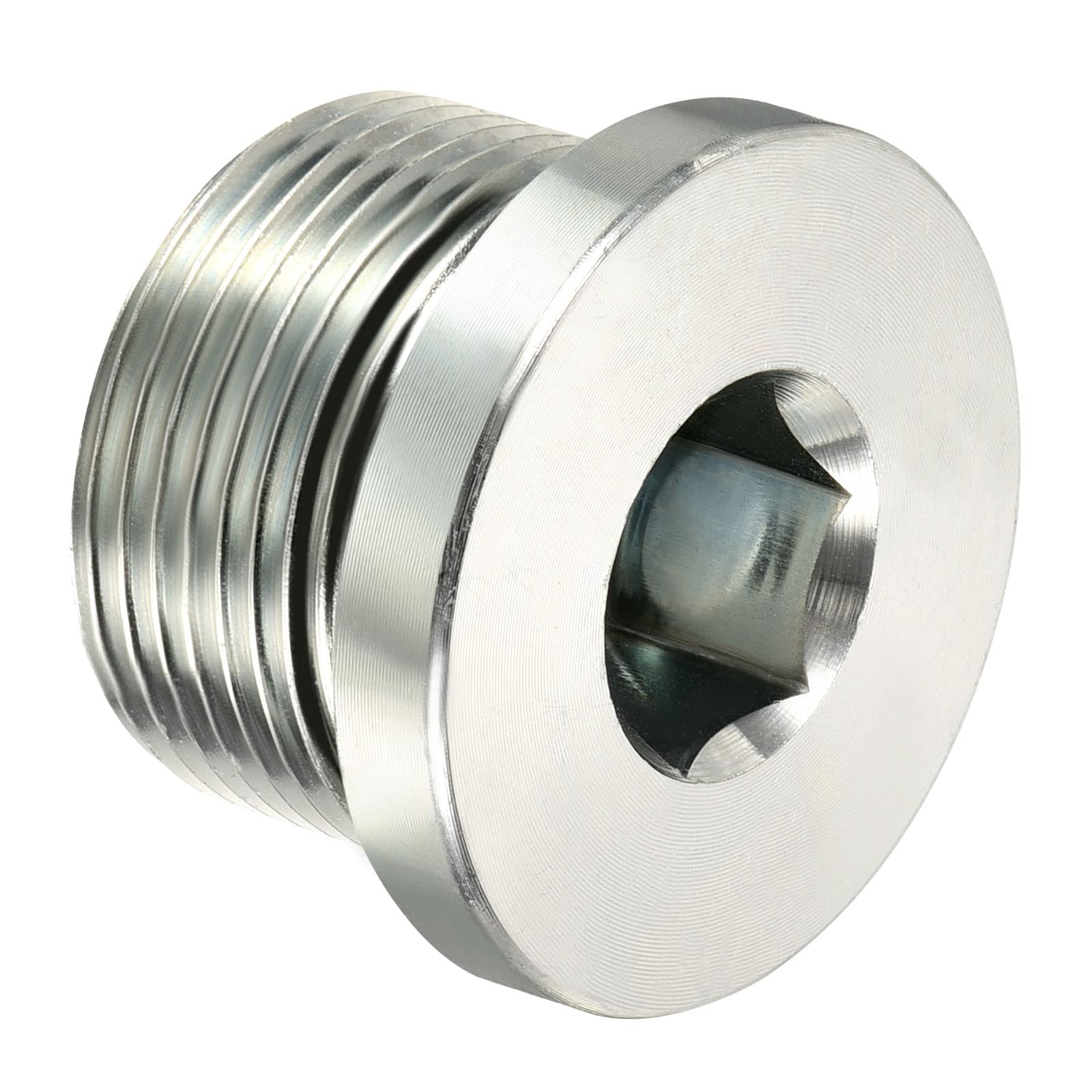 PATIKIL M26x1.5 Internal Hex Head Pipe Plug - 45# Steel Male Threaded Fitting with Sealing Ring for Plumbing, Hydraulic & Pneumatic Systems - Ideal for Pipe End Termination in Industrial, Automotive & DIY Applications