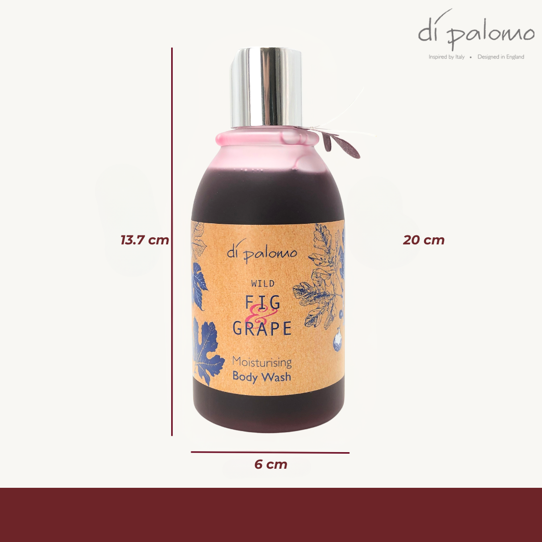 Di Palomo Wild Fig & Grape Scented Body Wash - 8.1oz/240ml - Luxury Moisturizing Shower Gel for Men & Women - Perfect for Daily Use, Spa Days & Gift Giving