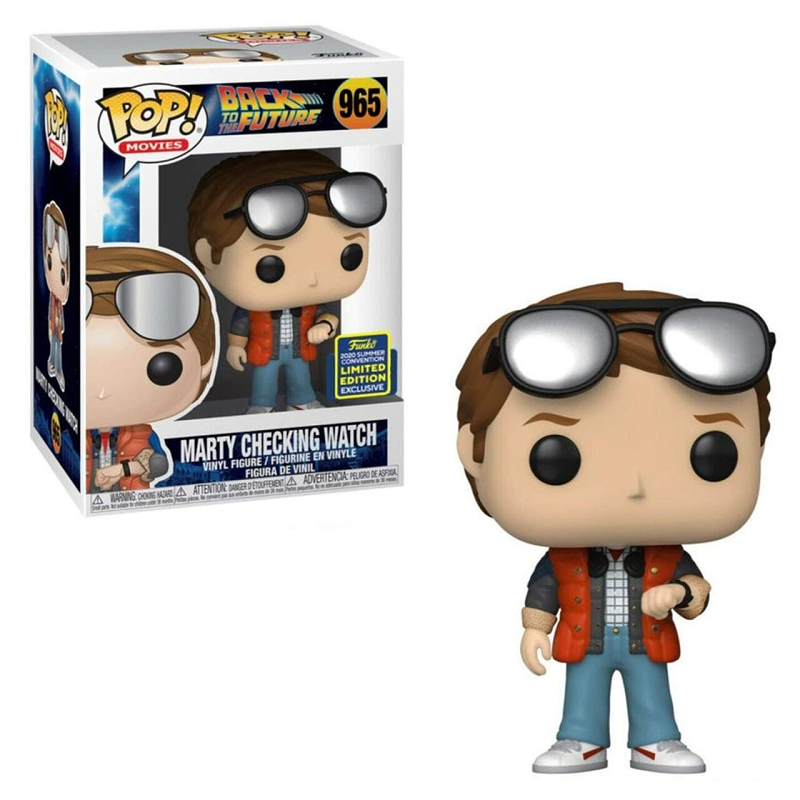 Funko Pop! Back to The Future: Marty McFly Checking Watch Vinyl Figure #965 | Collectible Movie Toy for Fans | Perfect for Display, Gifts, and Nostalgic Decor
