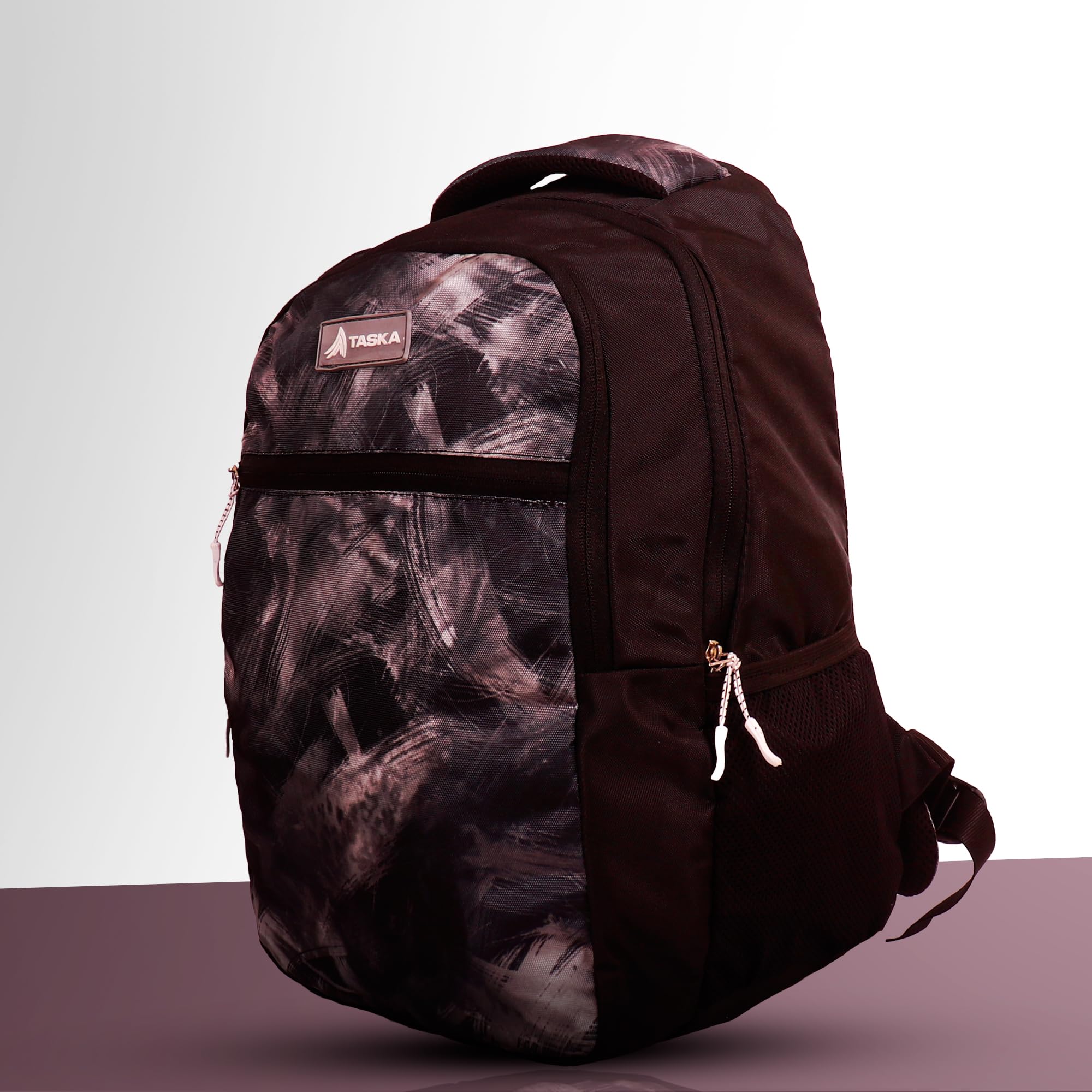 Durable Water Resistant Heather Black Polyester Laptop Backpack for Men & Women - College, School & Office Use with Rain Cover - Perfect for Commuting, Travel & Daily Essentials